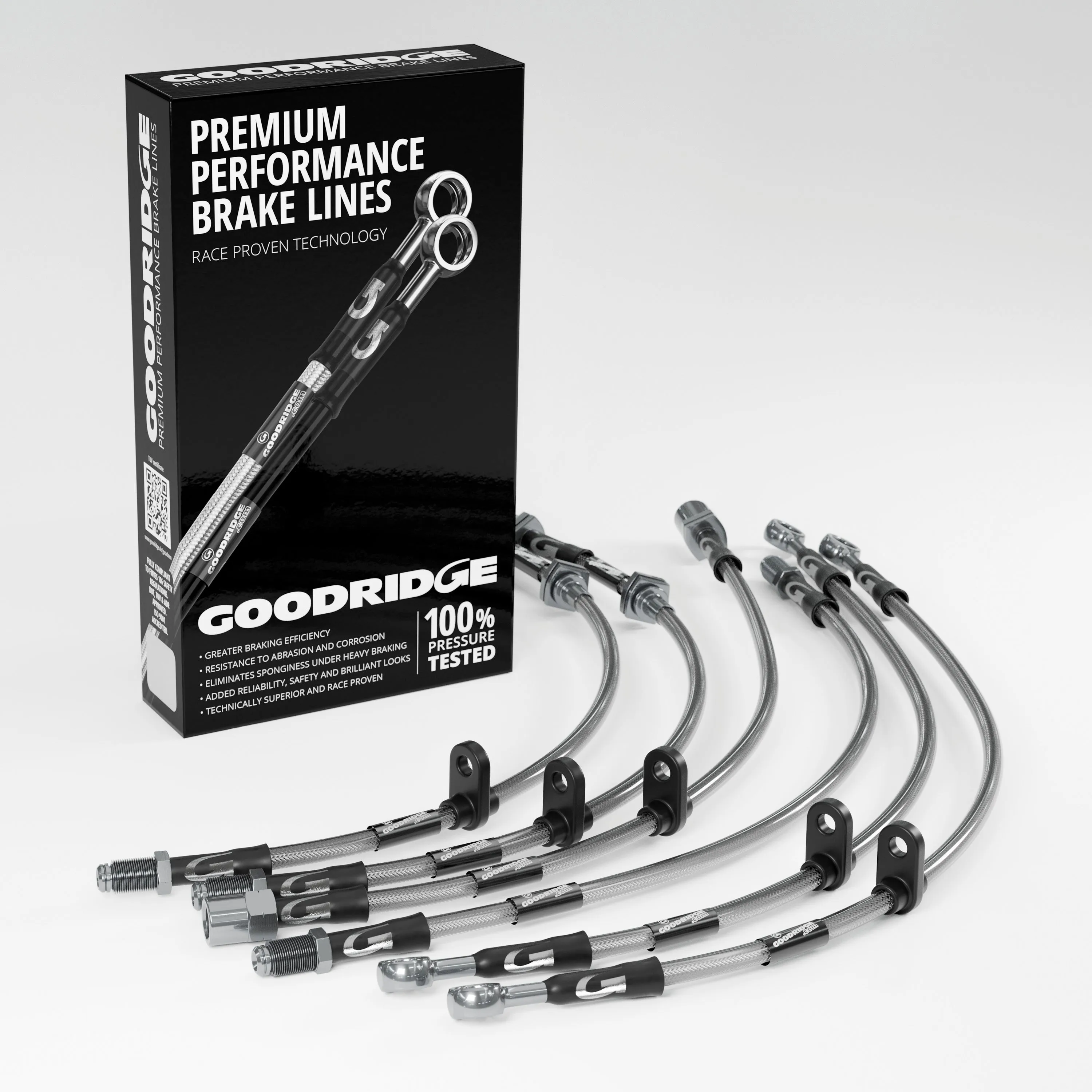 BRAKE HOSE KIT FOR AUSTIN MG METRO ALL VARIANTS 1982-1990