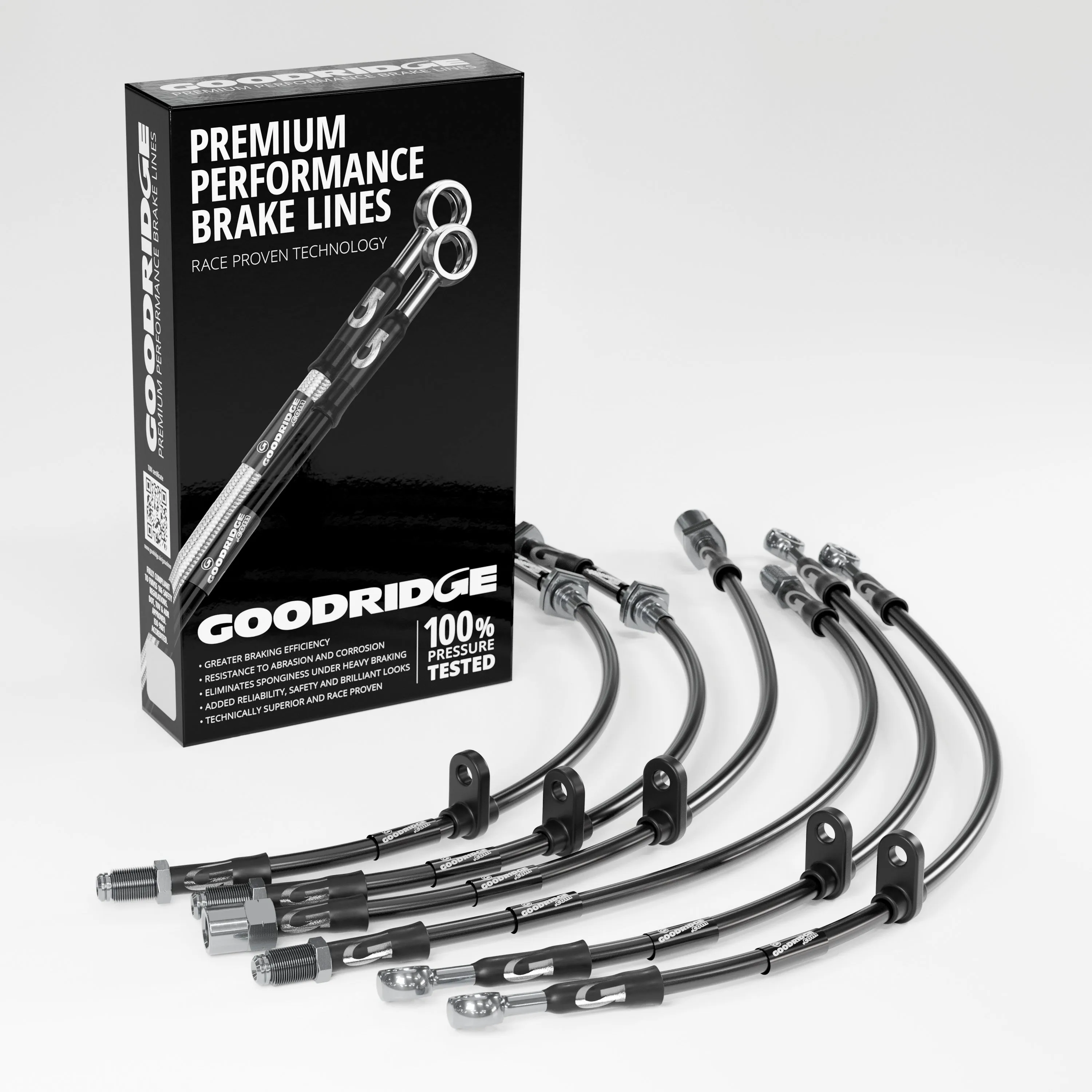 BRAKE HOSE KIT FOR AUSTIN MG METRO ALL VARIANTS 1982-1990