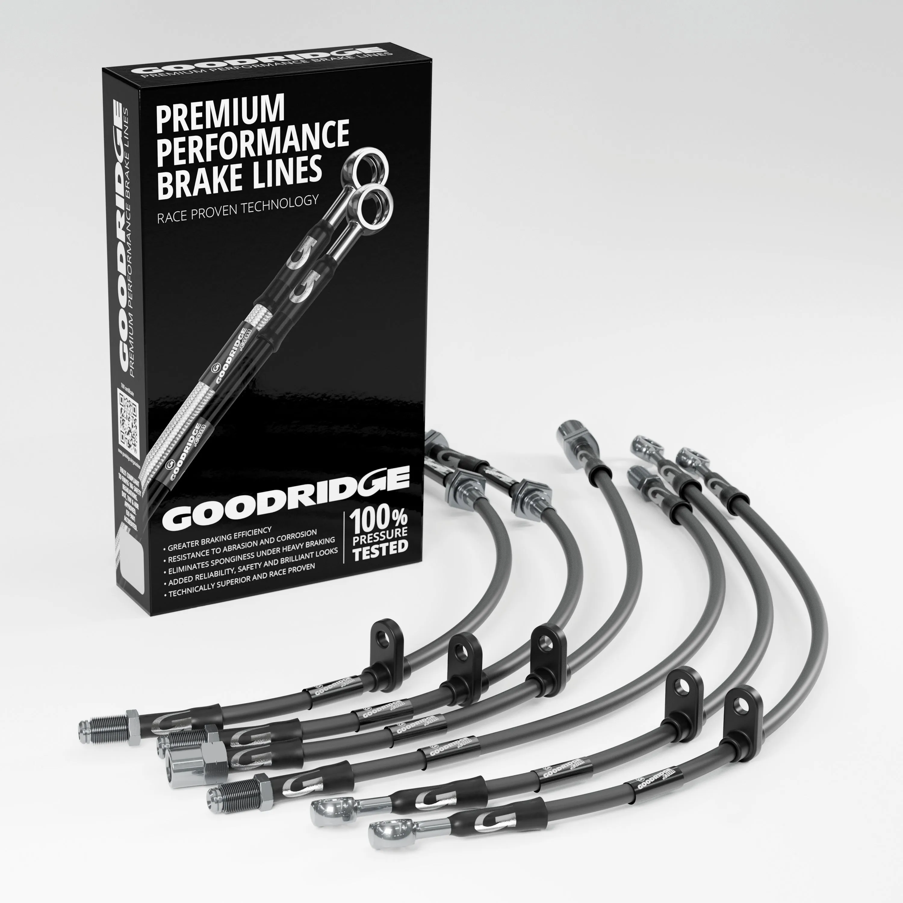 BRAKE HOSE KIT FOR AUSTIN MG METRO ALL VARIANTS 1982-1990