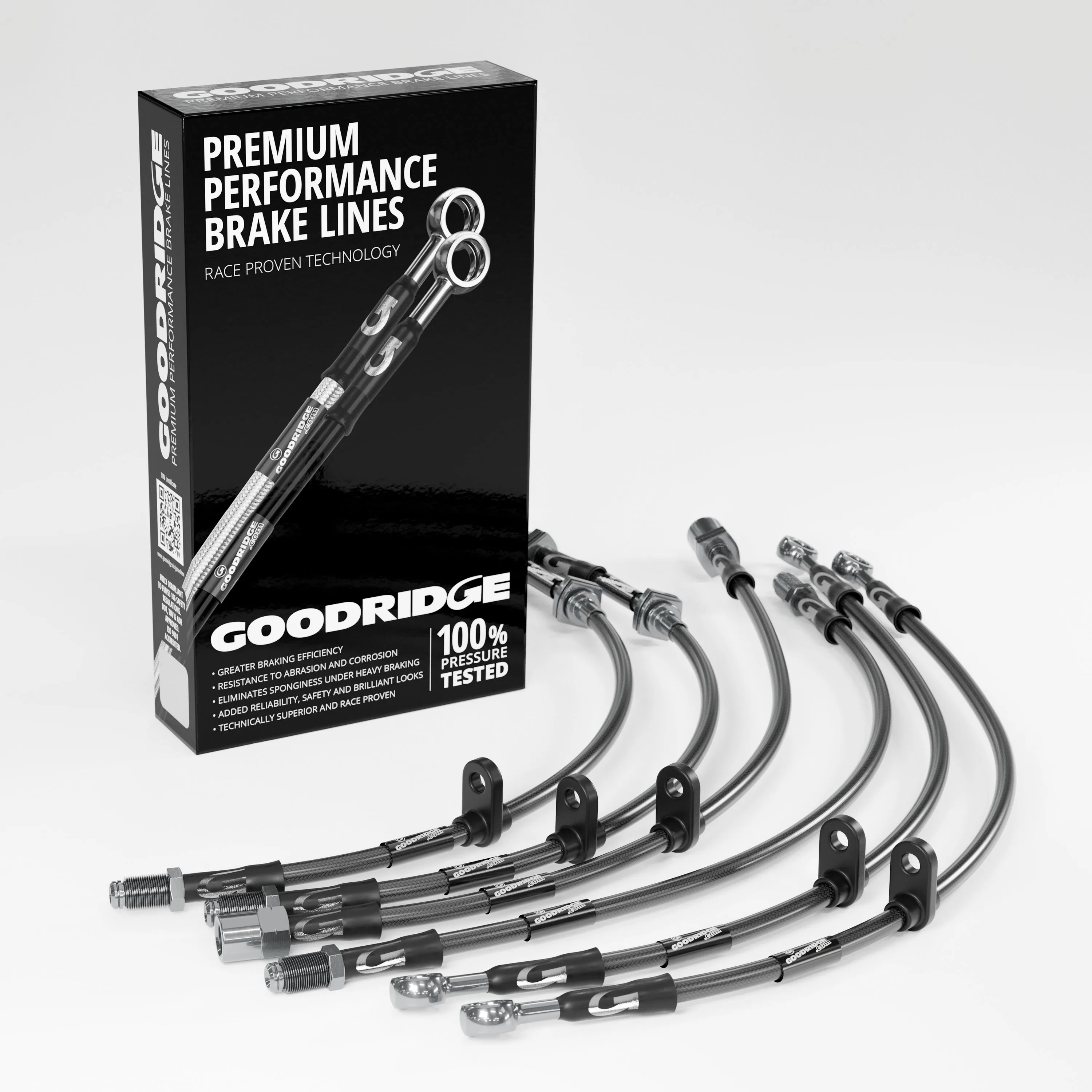 BRAKE HOSE KIT FOR AUSTIN MG METRO ALL VARIANTS 1982-1990
