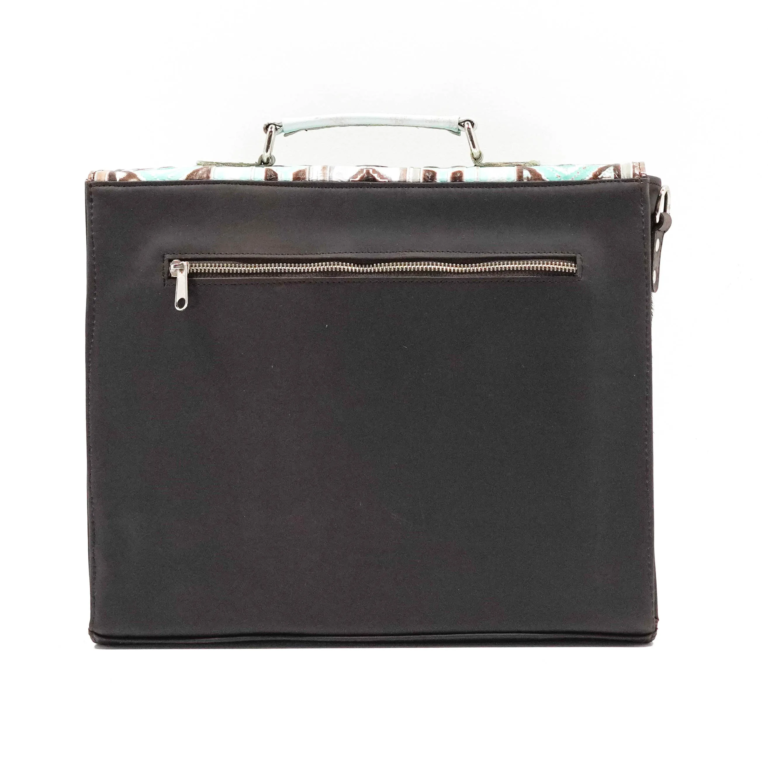 Briefcase - Longhorn w/ Bora Bora Navajo