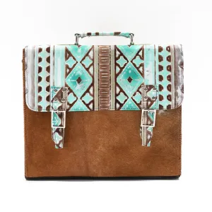 Briefcase - Longhorn w/ Bora Bora Navajo