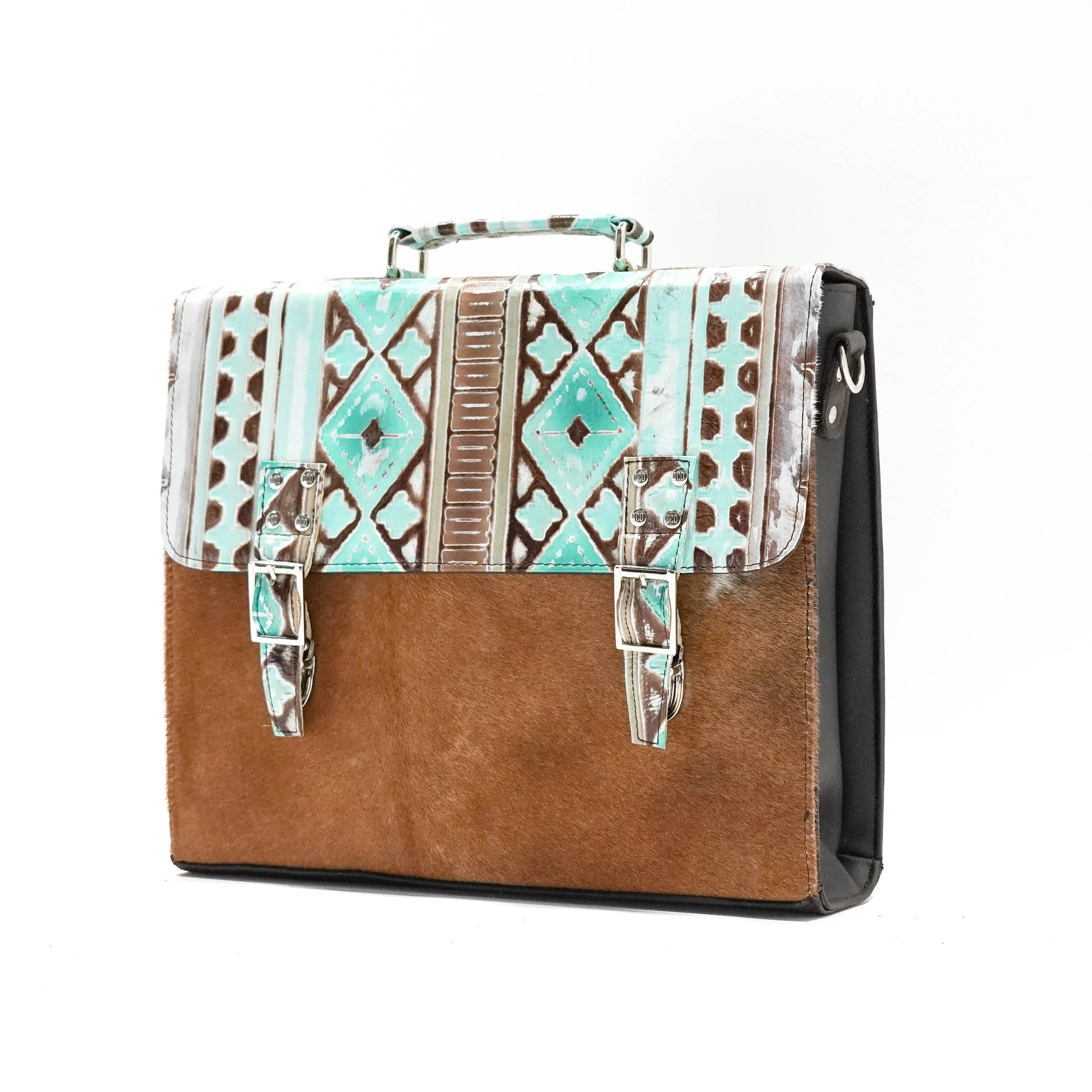 Briefcase - Longhorn w/ Bora Bora Navajo