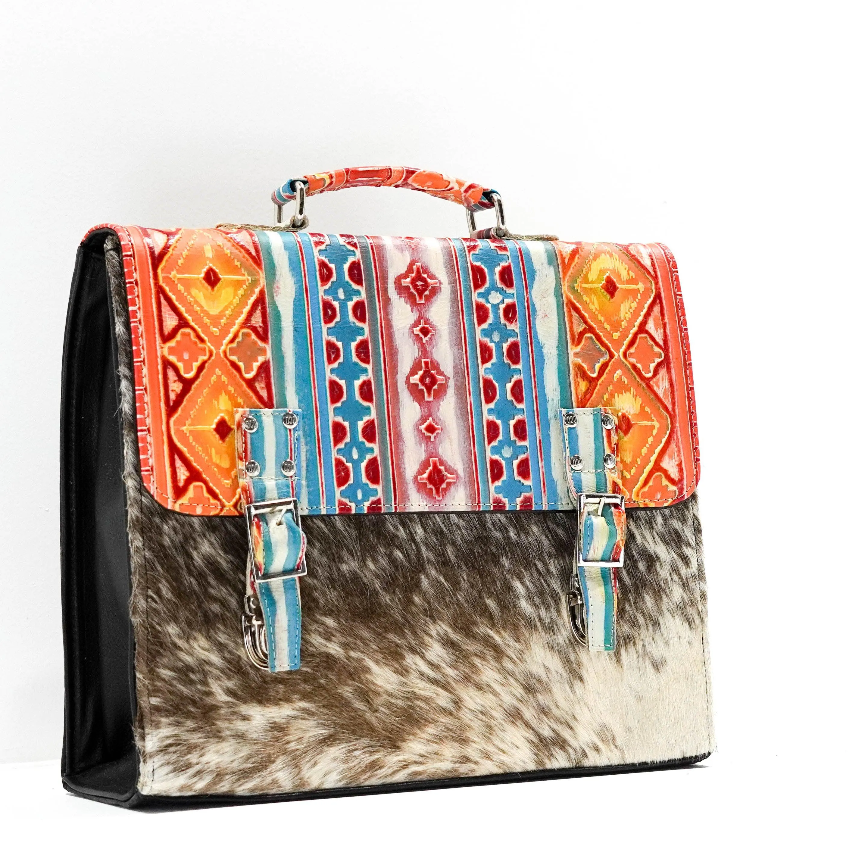 Briefcase - Longhorn w/ Great Plains Navajo