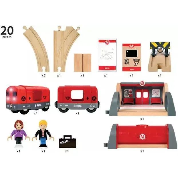 BRIO World Metro Railway Set
