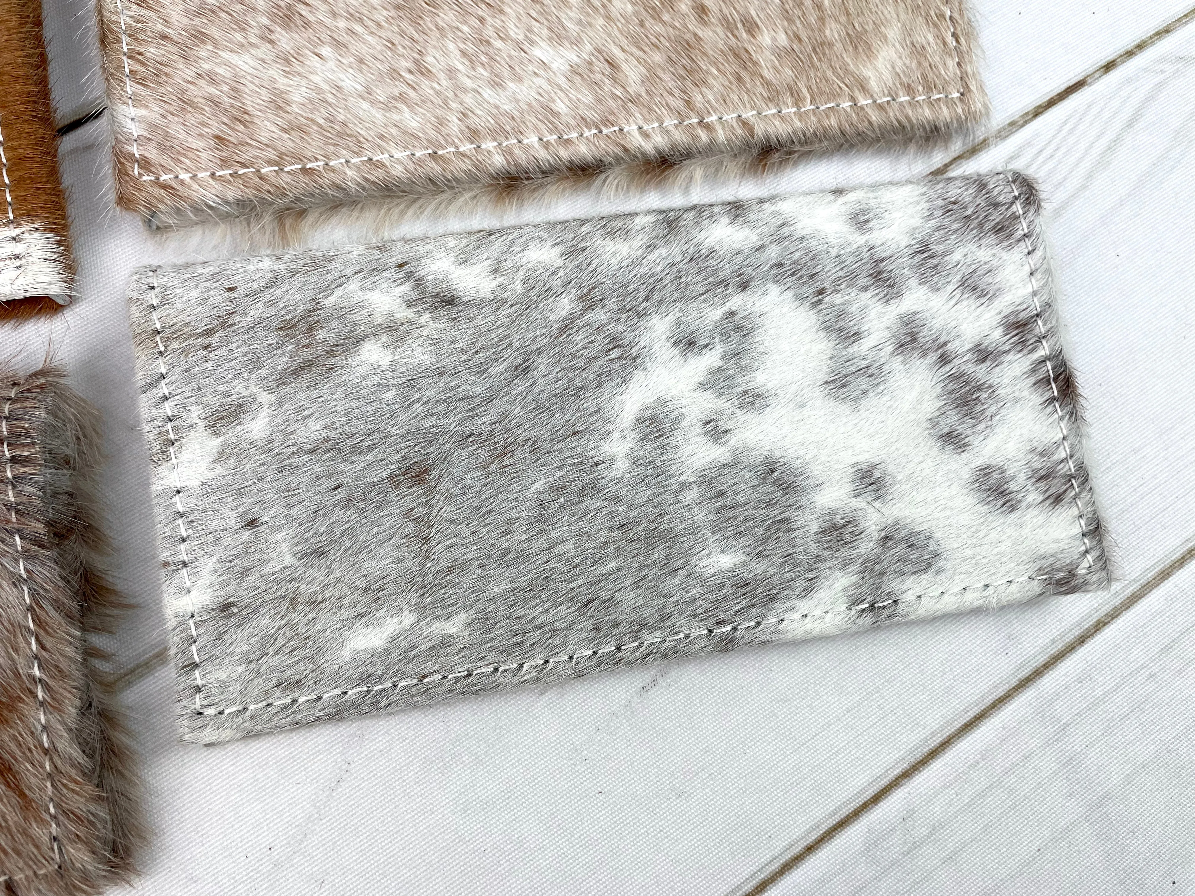 Brown Hide Snap Closure Wallet