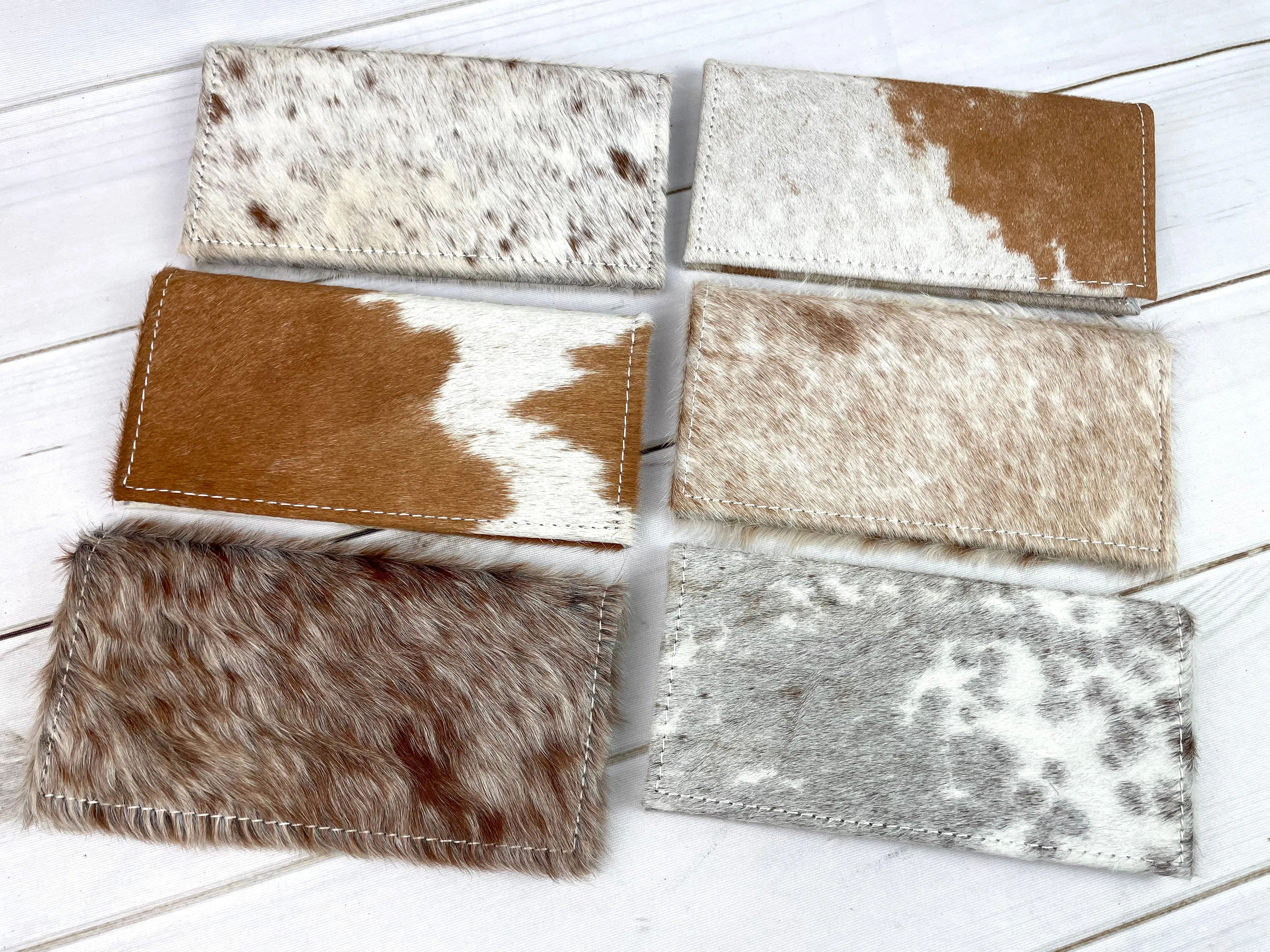 Brown Hide Snap Closure Wallet