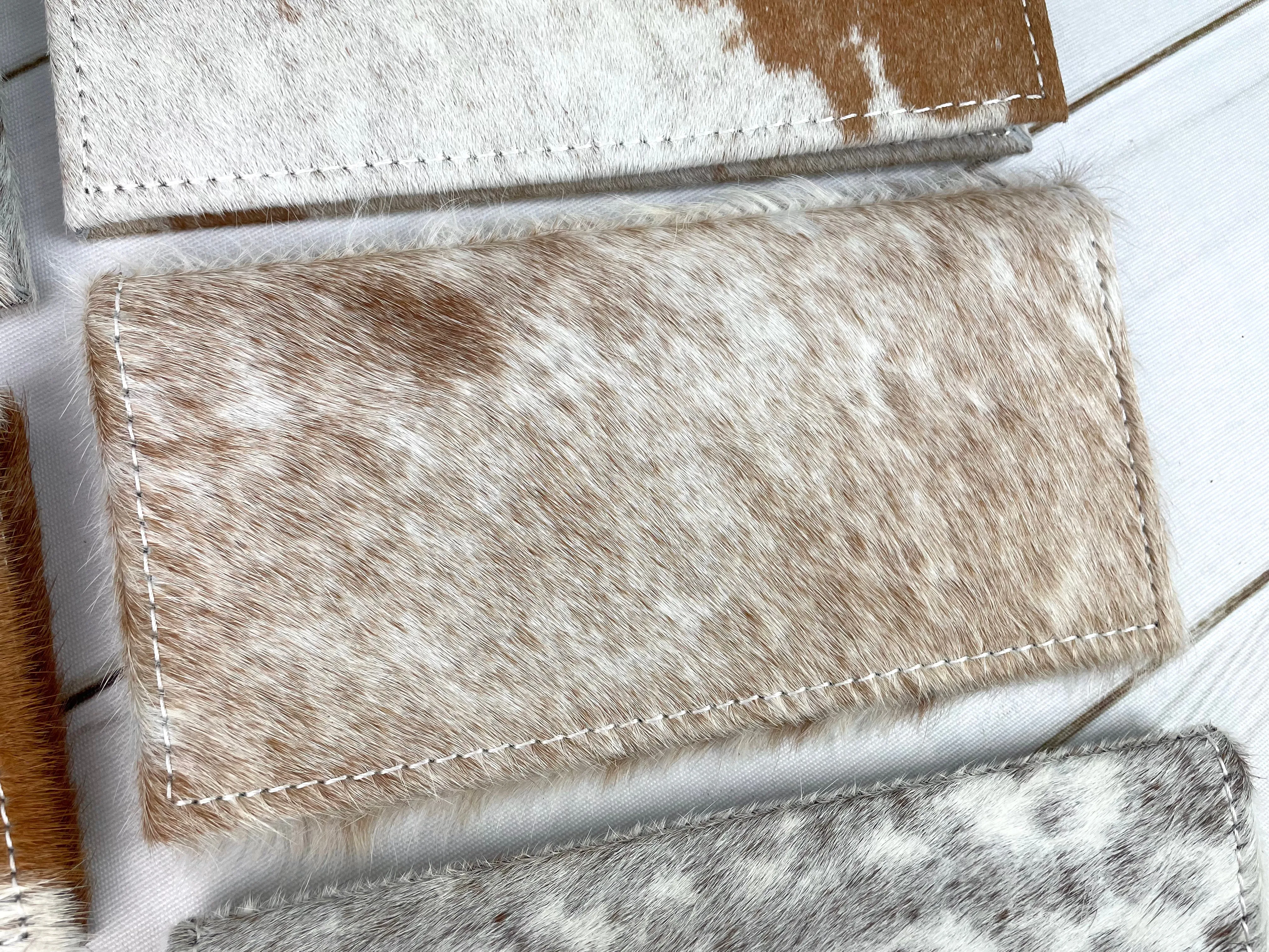 Brown Hide Snap Closure Wallet