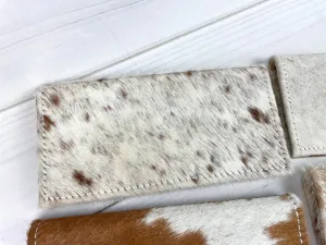 Brown Hide Snap Closure Wallet