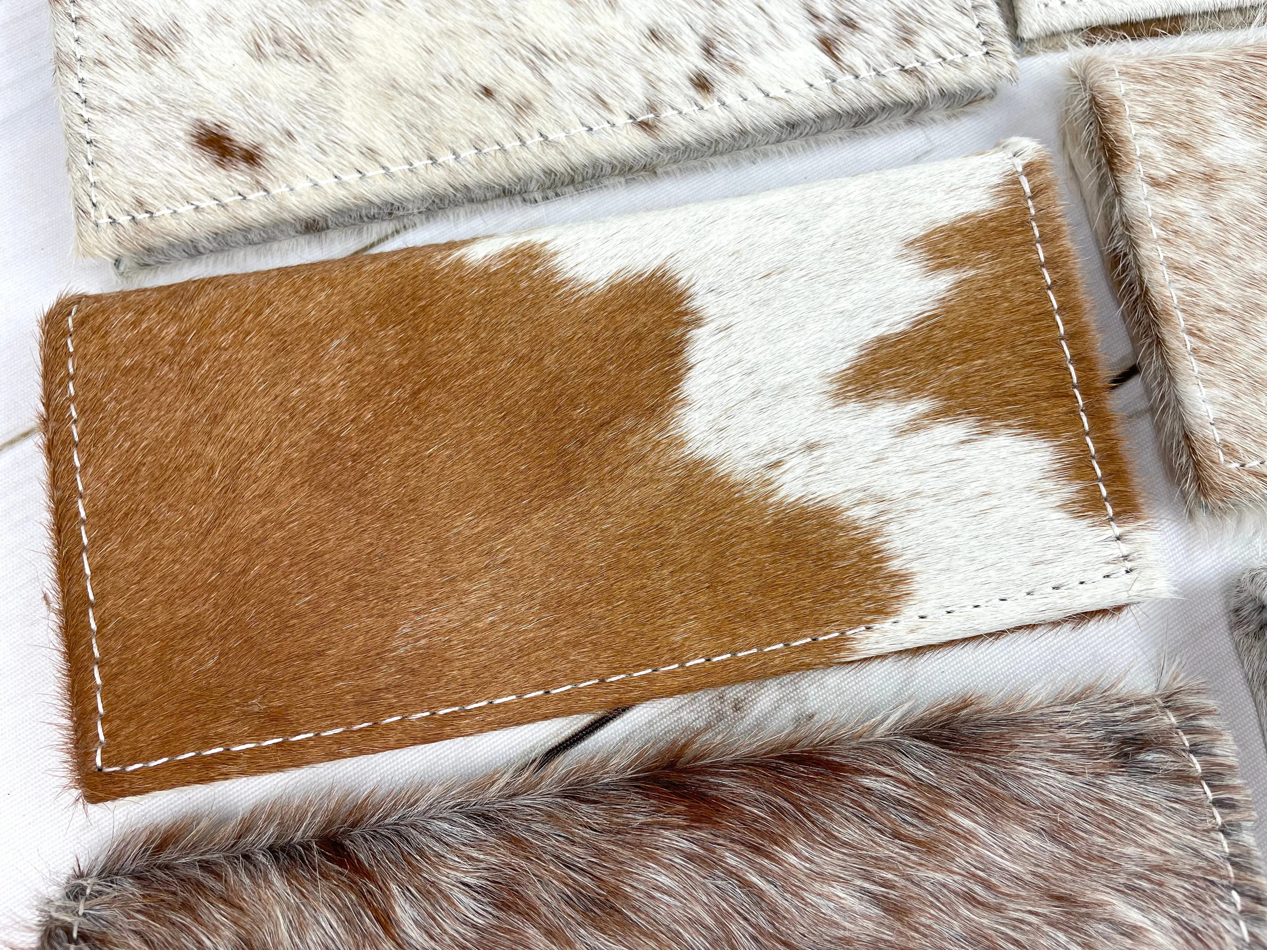 Brown Hide Snap Closure Wallet