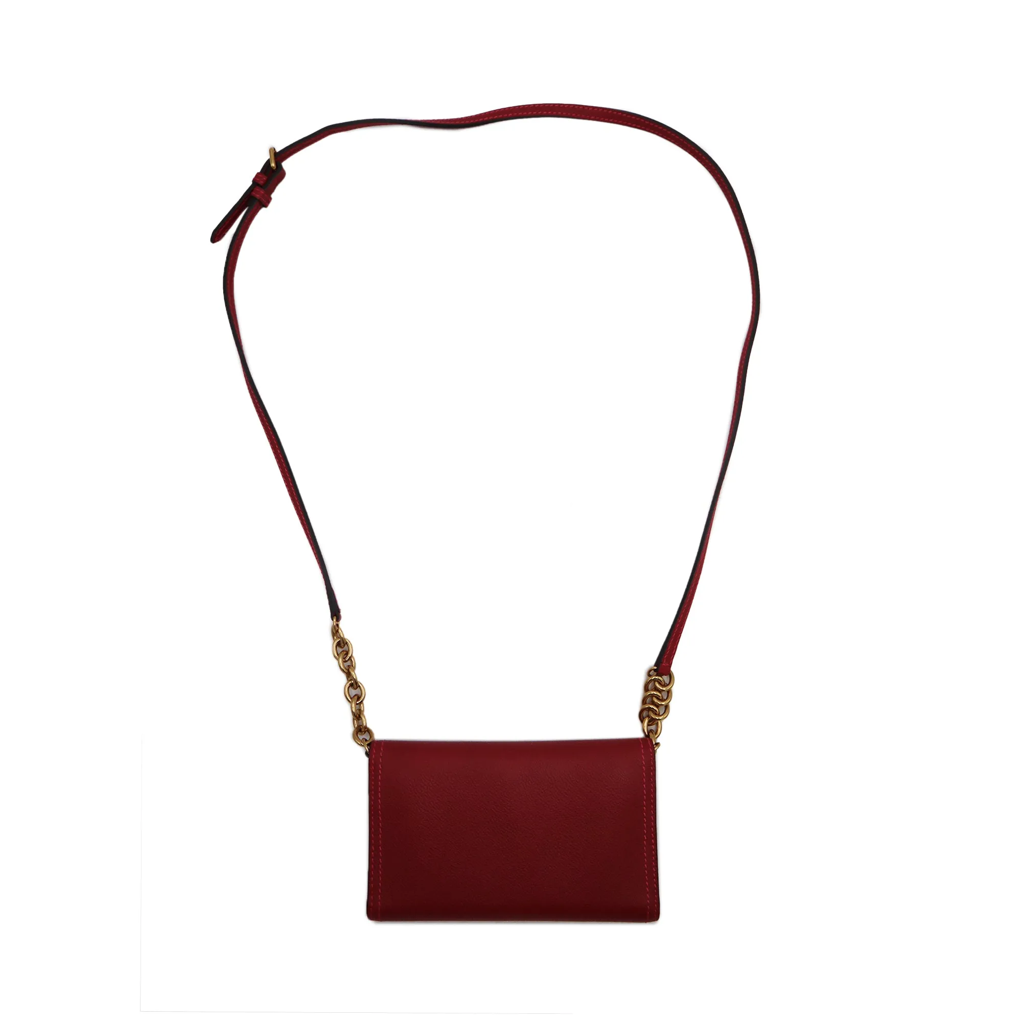 Burberry Calfskin Henley Wallet on Chain