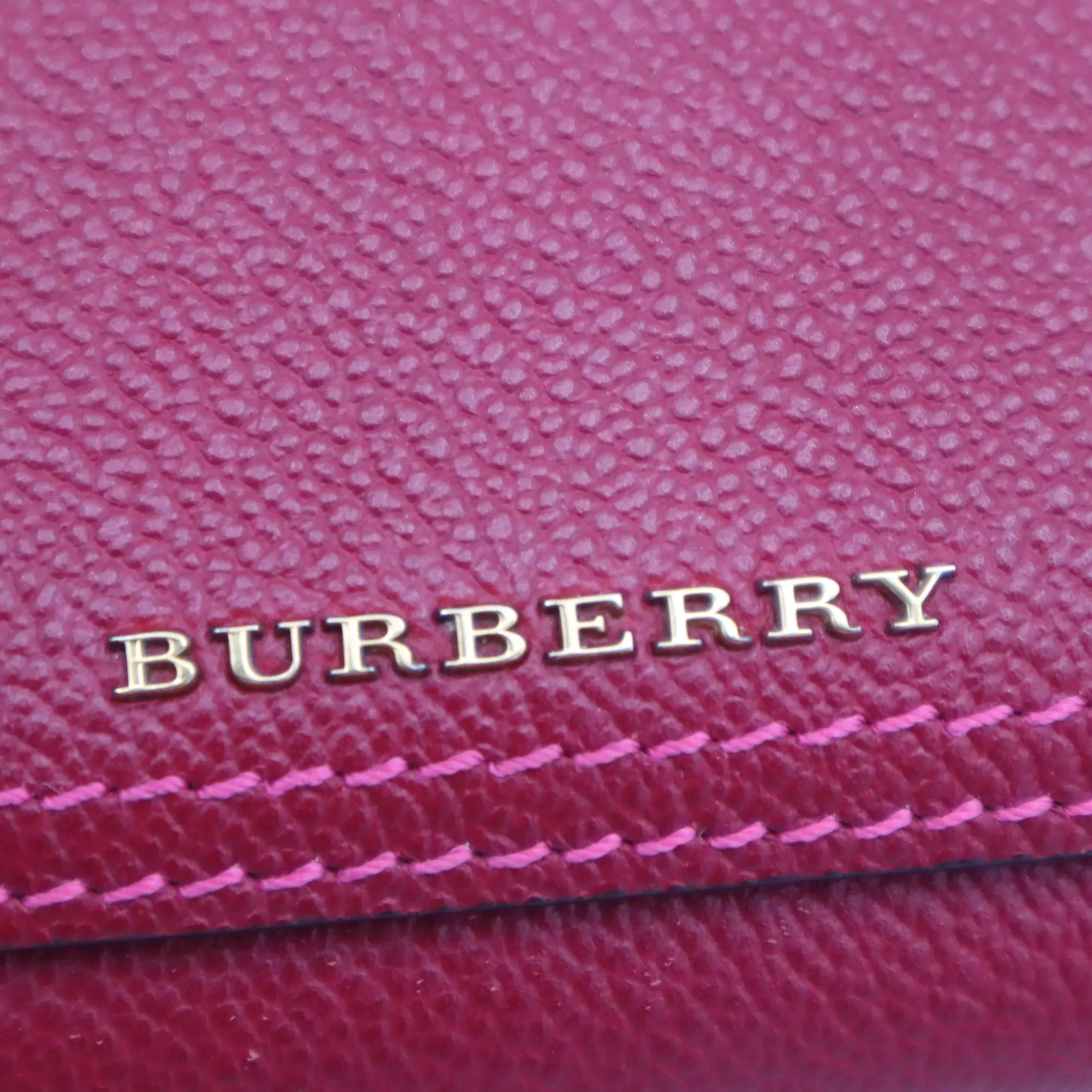 Burberry Calfskin Henley Wallet on Chain
