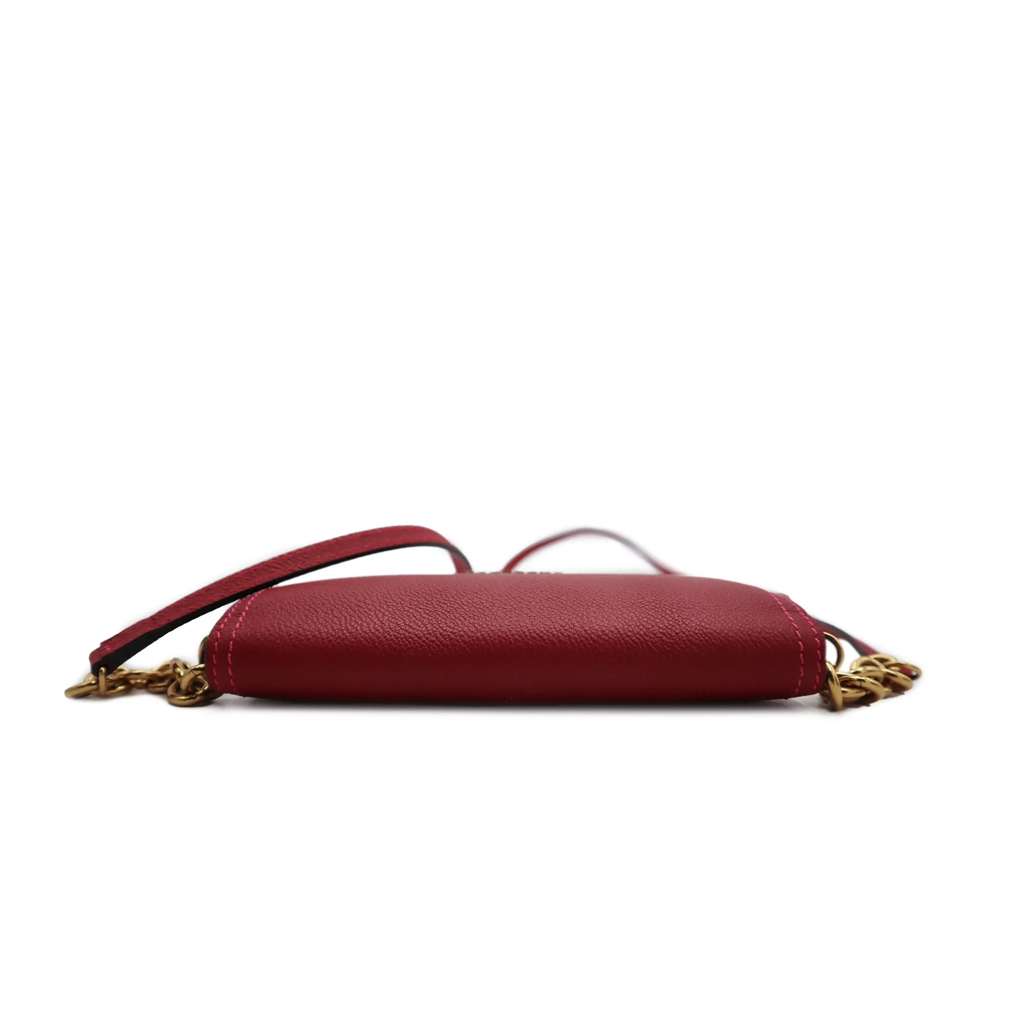 Burberry Calfskin Henley Wallet on Chain