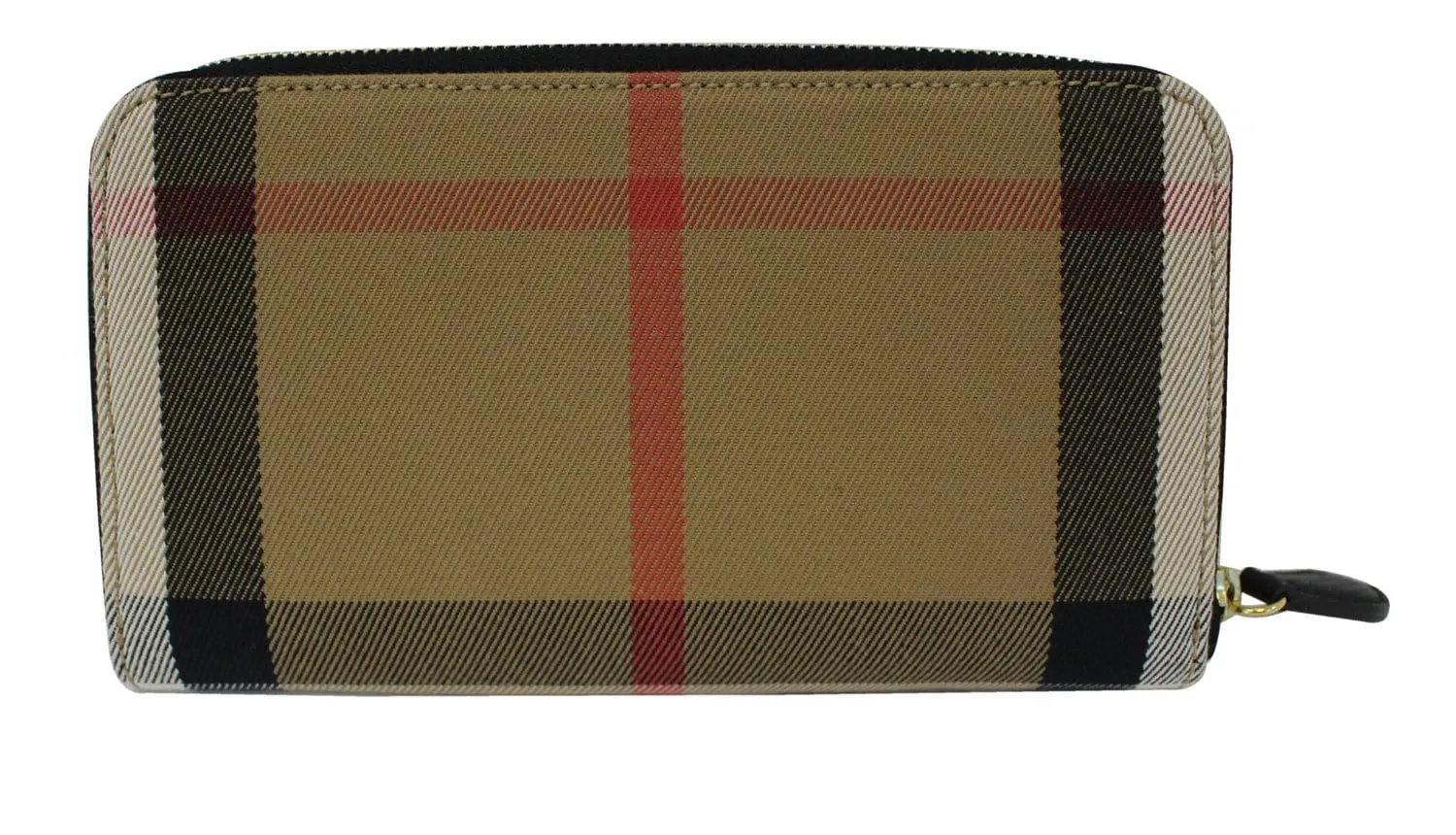 BURBERRY Wallet - Burberry Black Leather Haymarket Continental