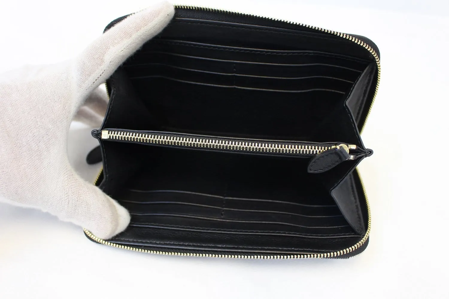 BURBERRY Wallet - Burberry Black Leather Haymarket Continental