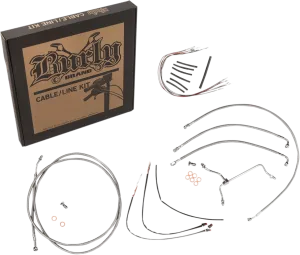Burly Brand B30-1169 Handlebar Cable/Line Install Kit - Stainless Steel