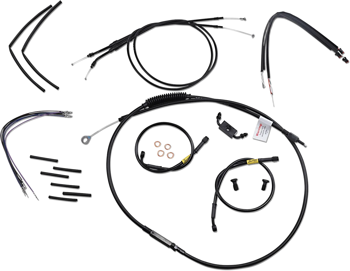 Burly Brand B30-1212 T-Bar Cable and Brake Line Kit - 12in.
