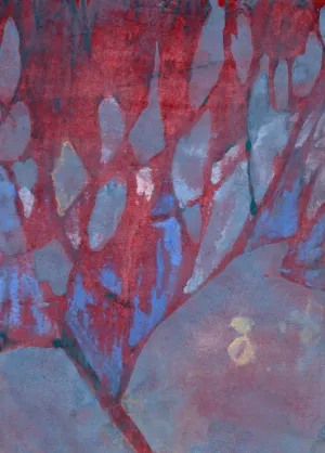 Burnt — Study  Original Watercolor Painting by Nancy Tobin - Abstract Artwork