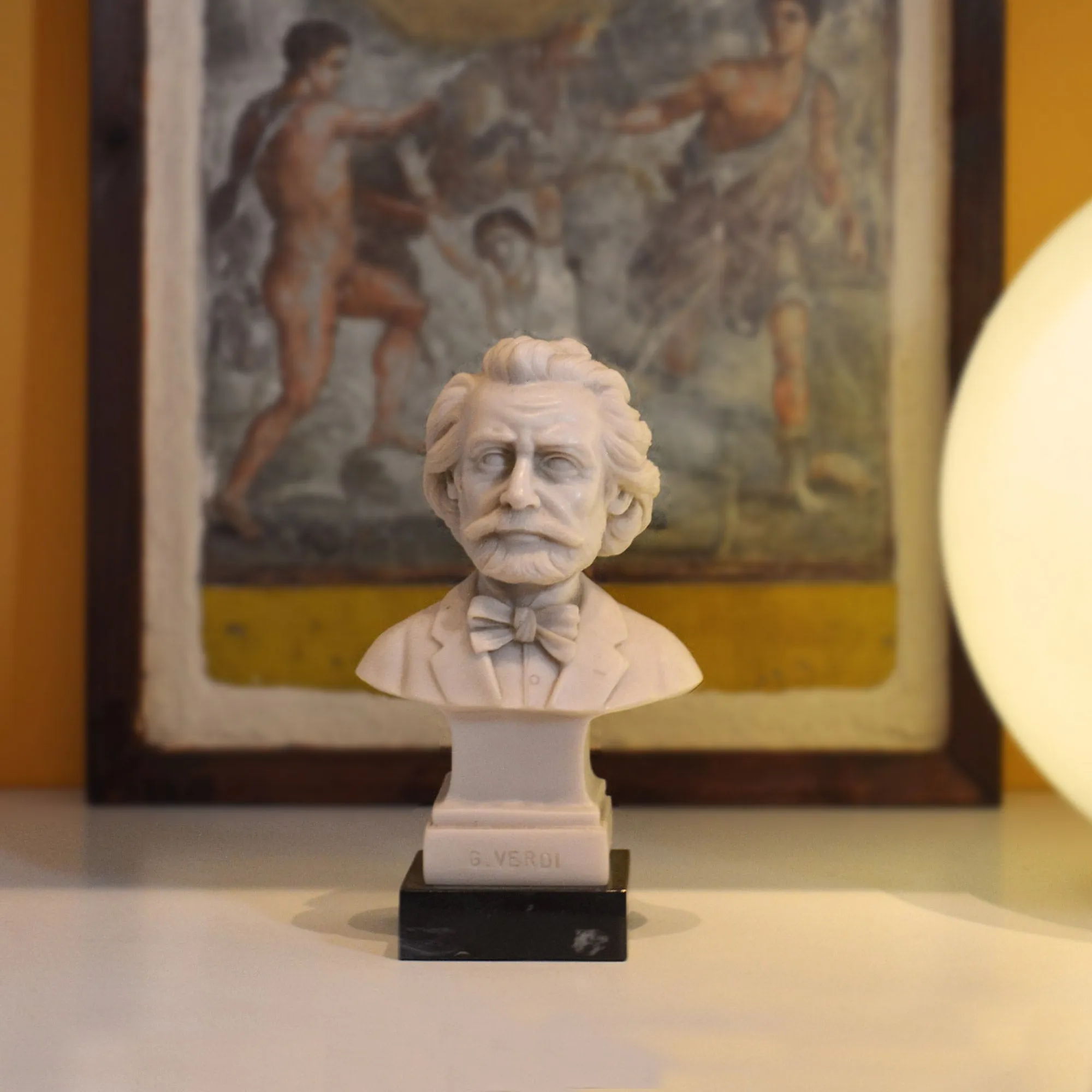 Busto in marmo di Giuseppe Verdi