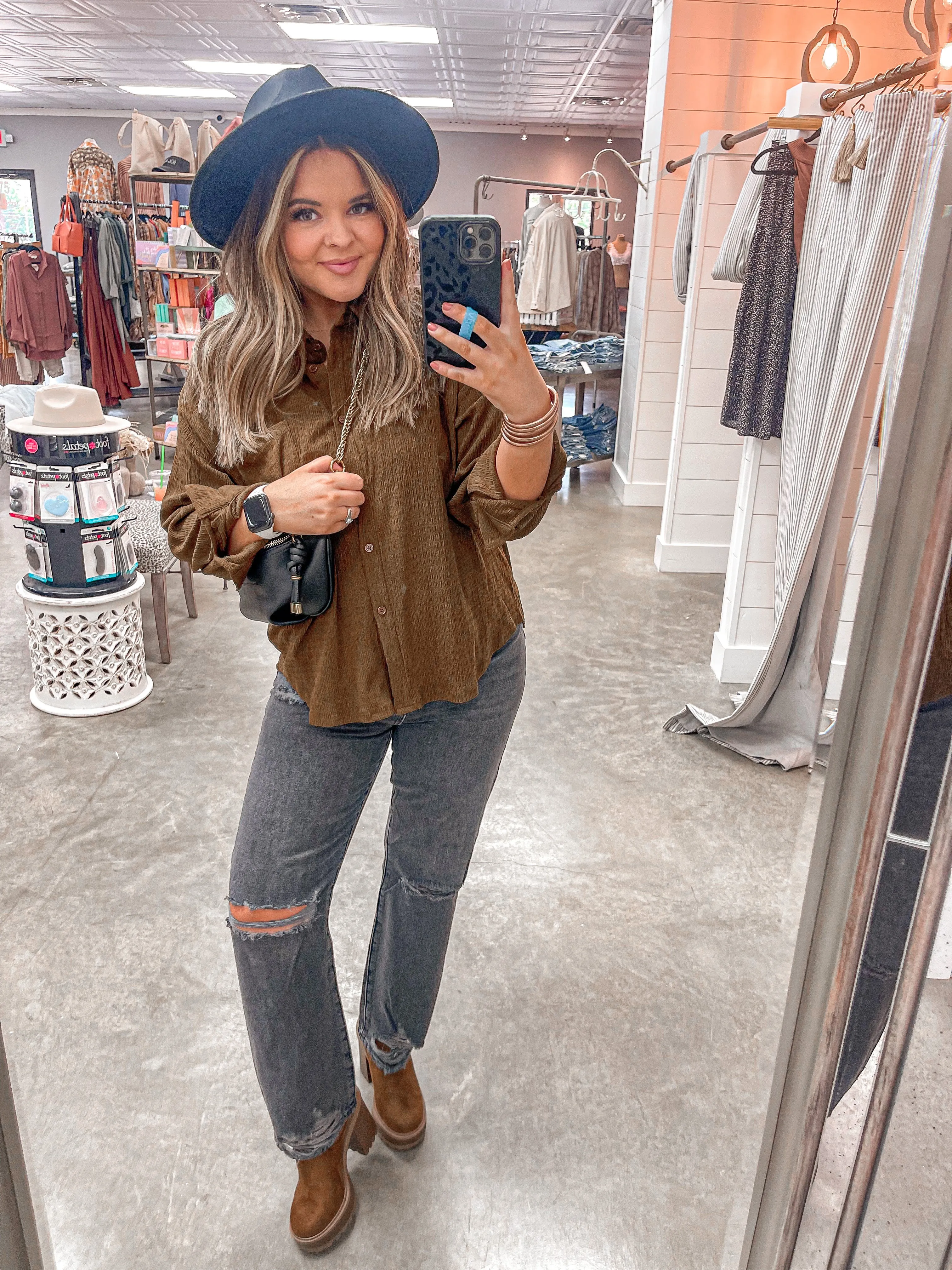 Call The Trend Button Down Top