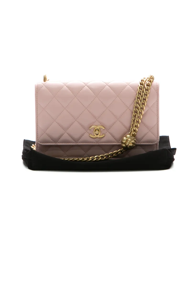 Camellia Crush Wallet On Chain Bag