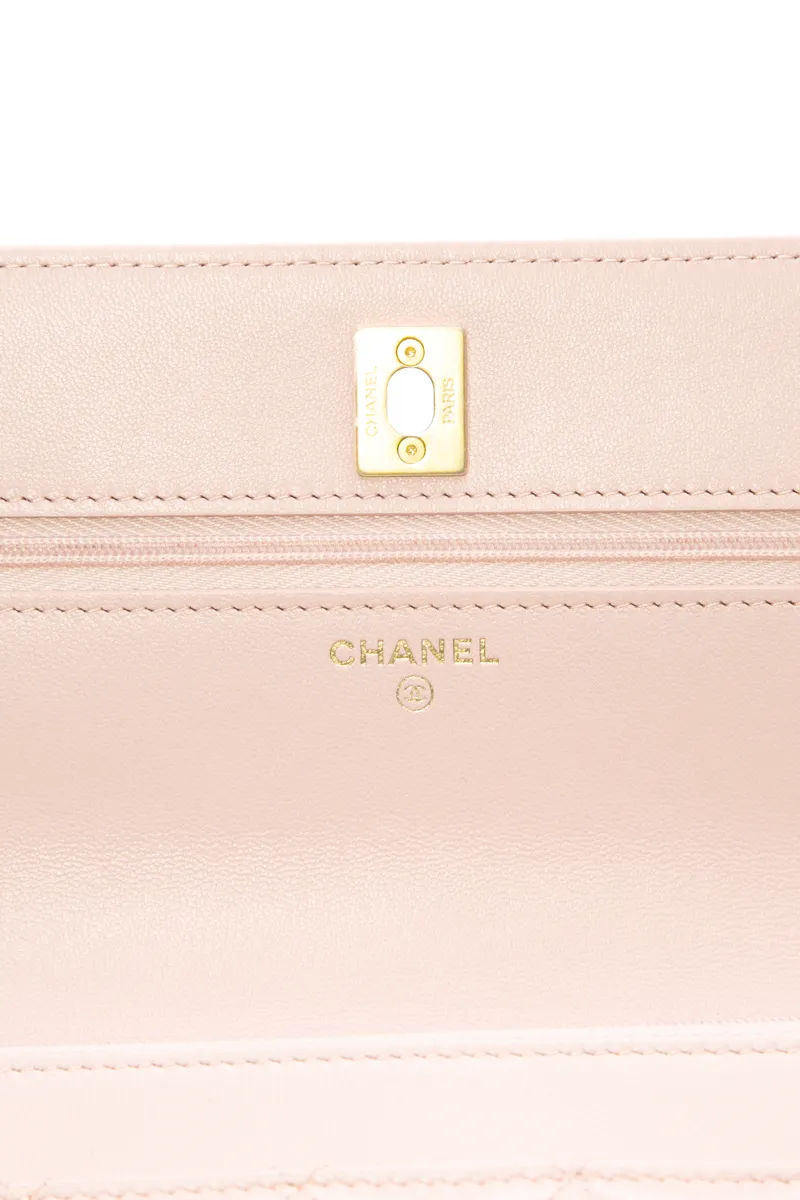 Camellia Crush Wallet On Chain Bag
