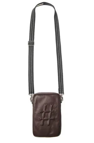 CAMERA BAG - HASHTAG LEATHER CHOCOLATE