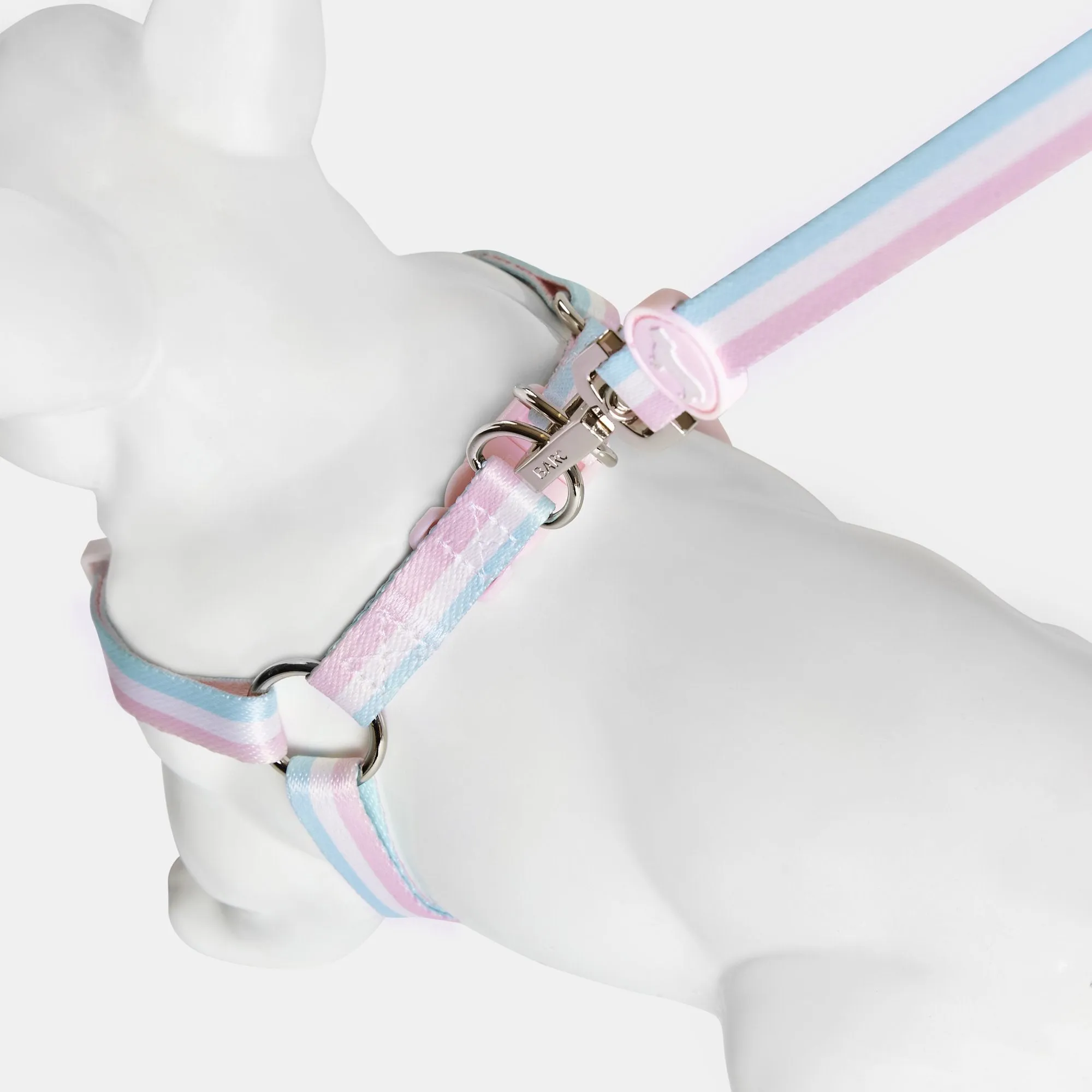Candyfloss Stripe Fabric Dog Harness