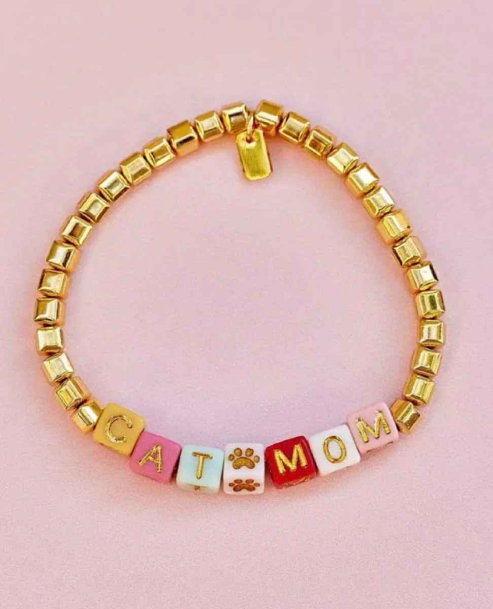 Cat Mom Stretch Bracelet