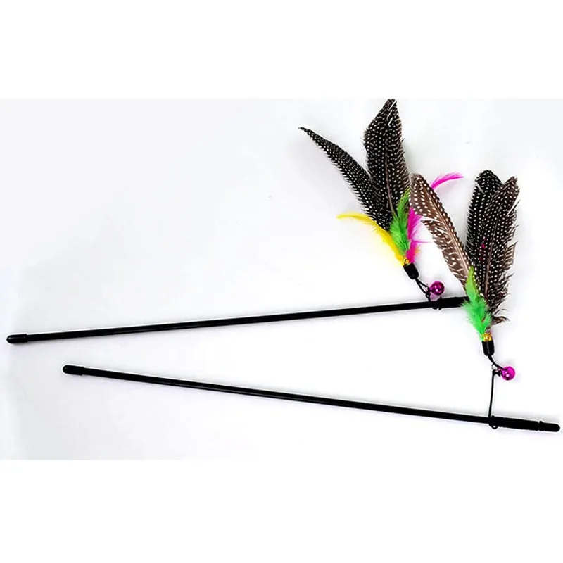 Cat Rod With Feather Toy