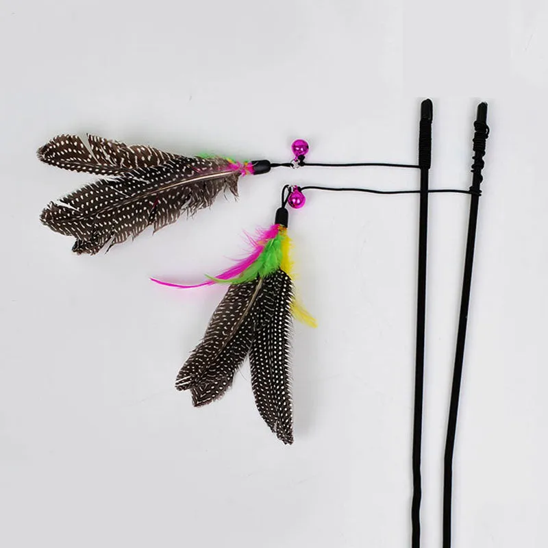 Cat Rod With Feather Toy