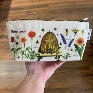 Cavallini Vintage Bees & Honey Mini Pouch