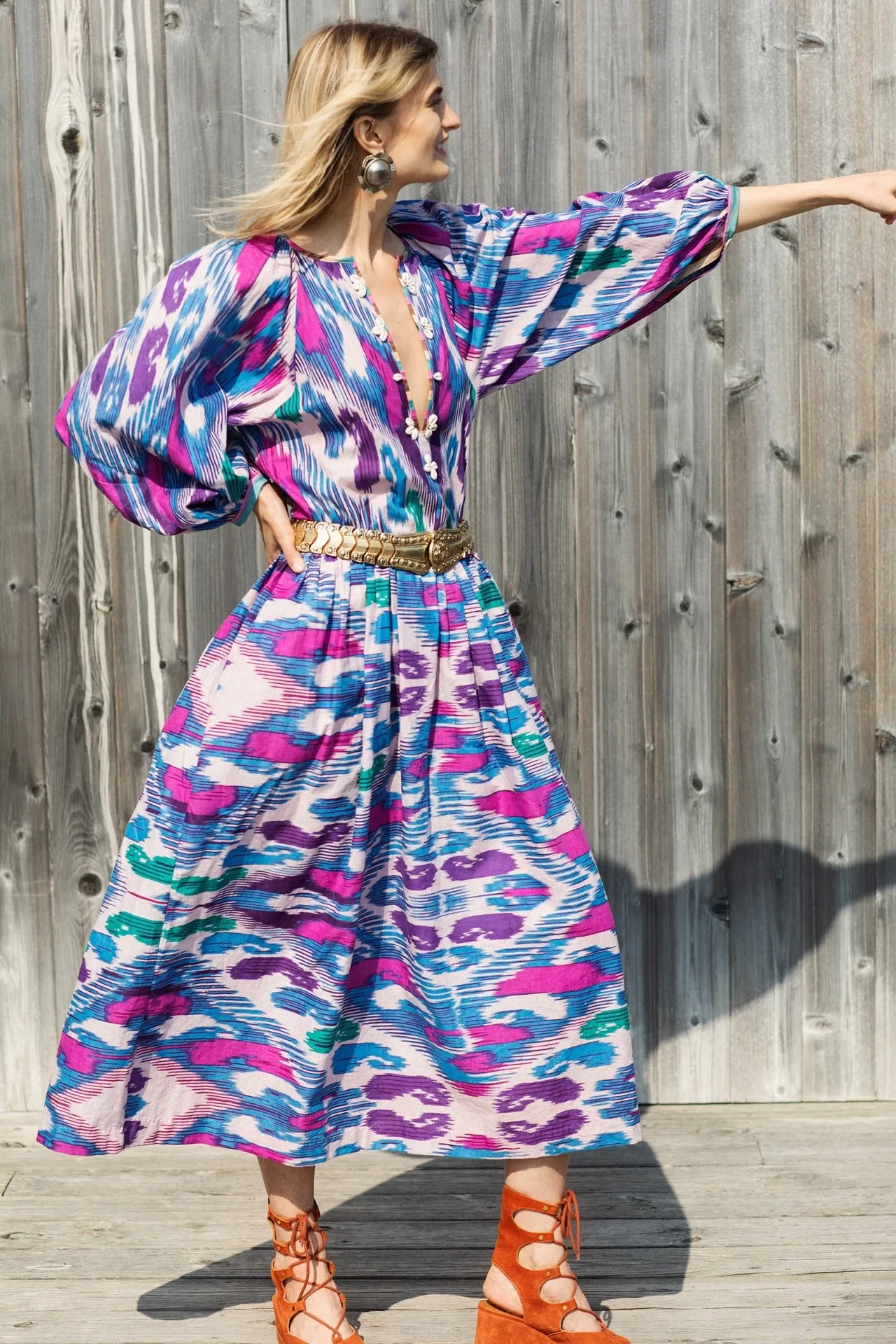 Celeste Oasis Ikat Dress