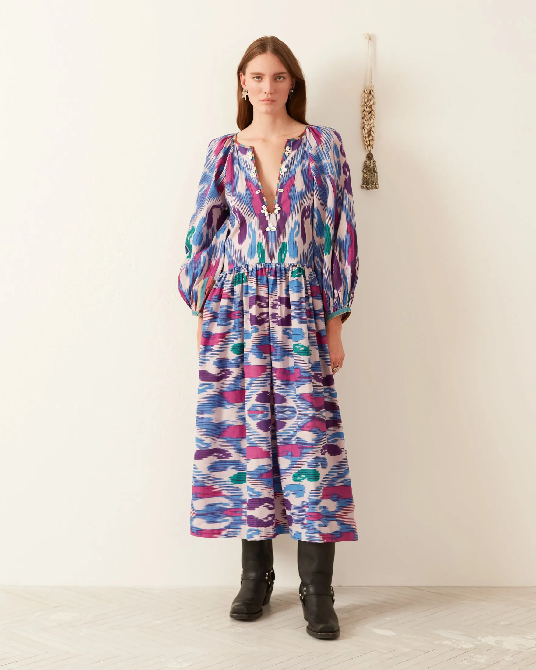 Celeste Oasis Ikat Dress