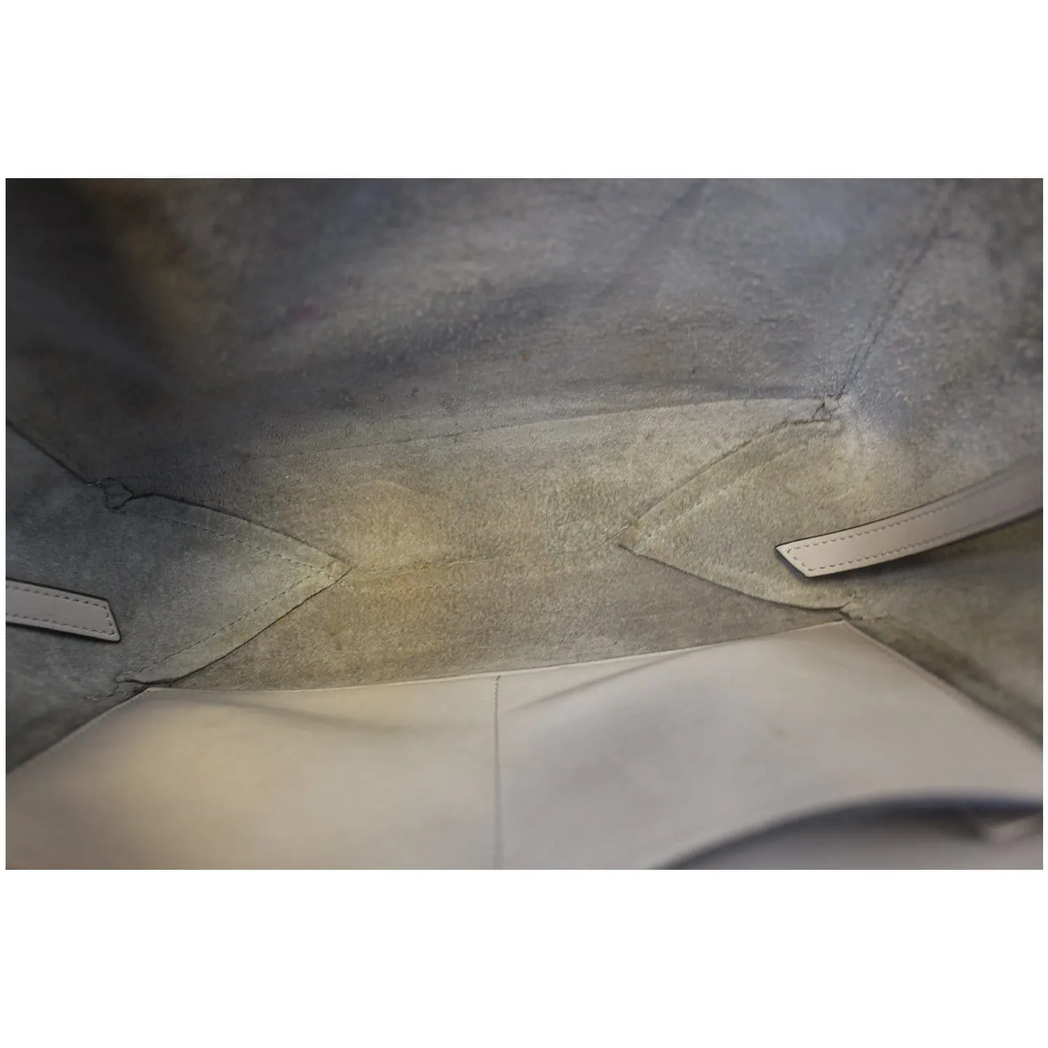 Celine Tri-Fold Clutch on Chain Smooth Calfskin Crossbody Bag Light Grey - Last Call