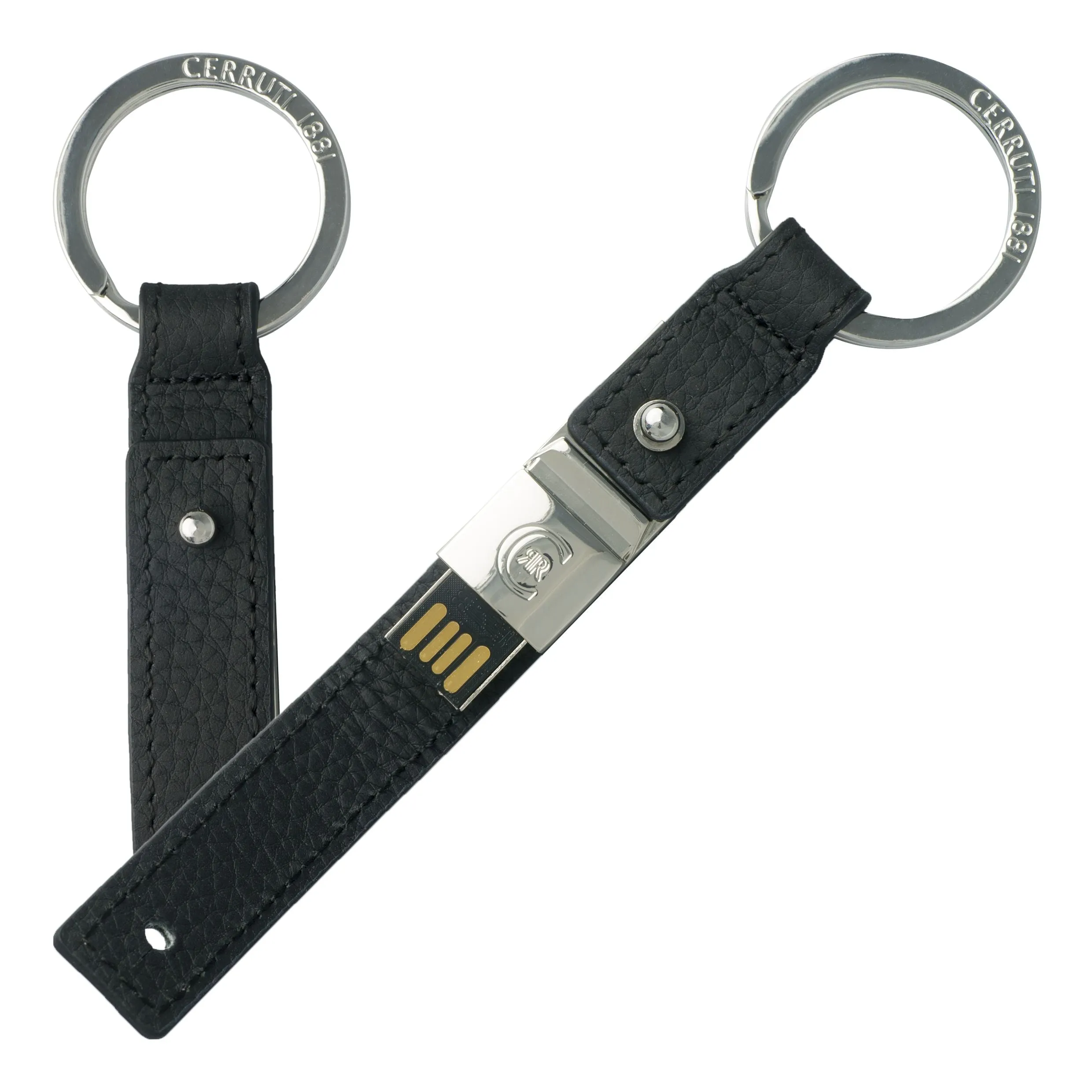 CERRUTI 1881 NPBUW711A-Set Hamilton Black (ballpoint pen, wallet & usb stick)