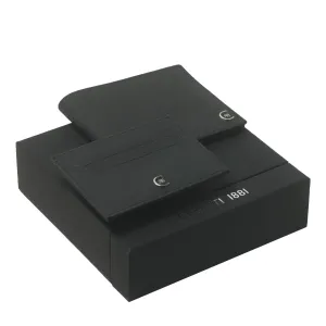 CERRUTI 1881 NPCW711A-Set Hamilton Black (card holder & wallet)