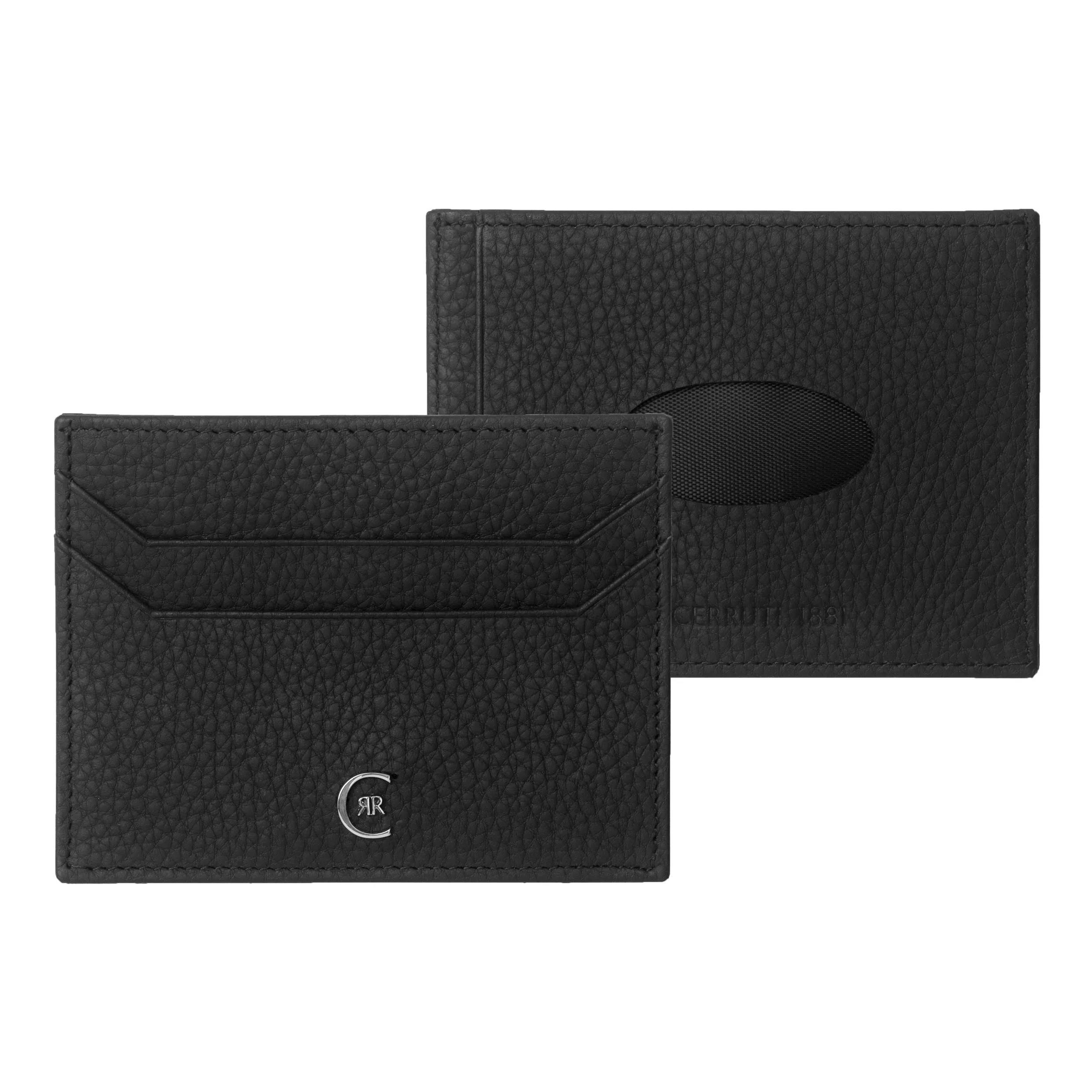 CERRUTI 1881 NPCW711A-Set Hamilton Black (card holder & wallet)