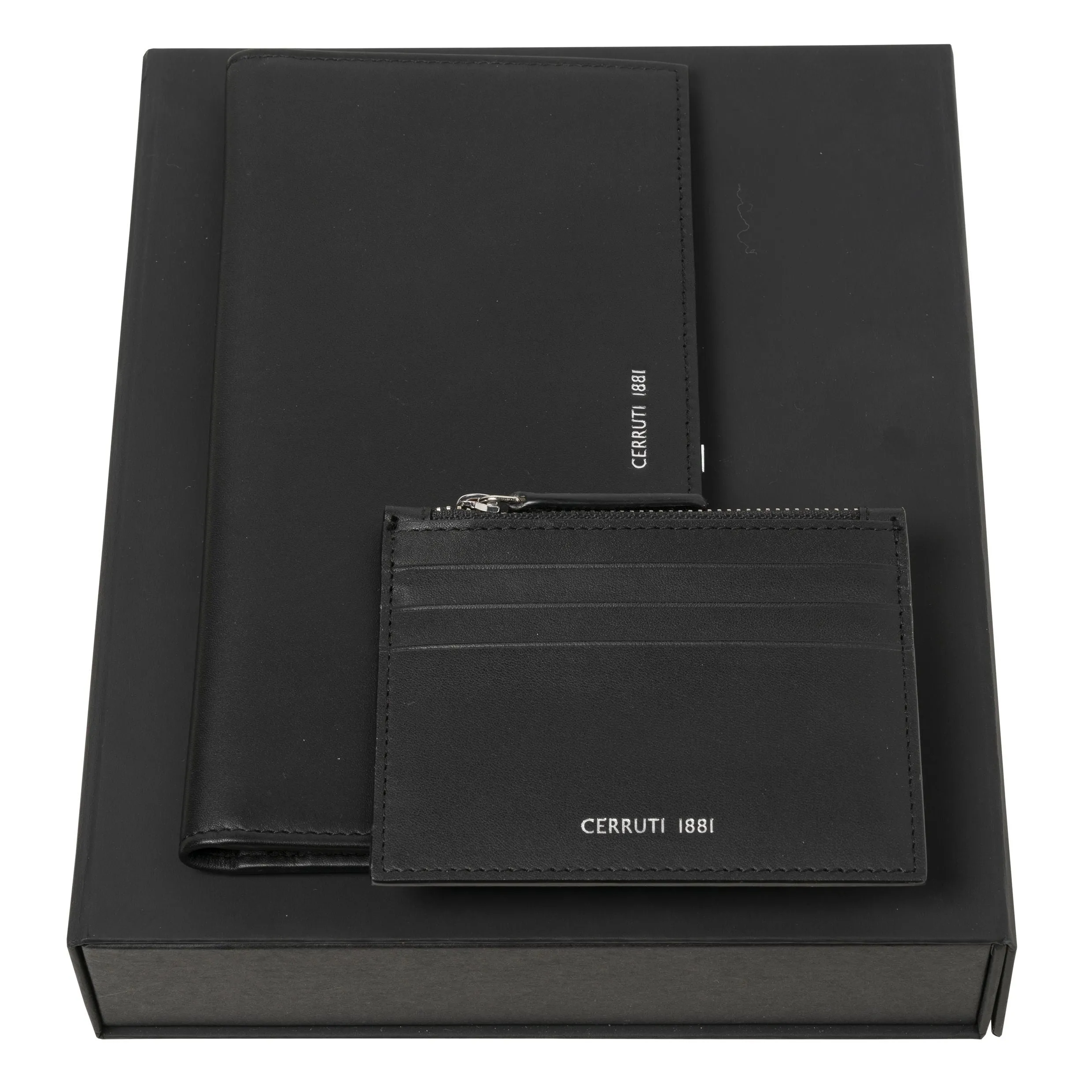 CERRUTI 1881 NPET914A-Set Zoom Black (card holder & travel wallet)