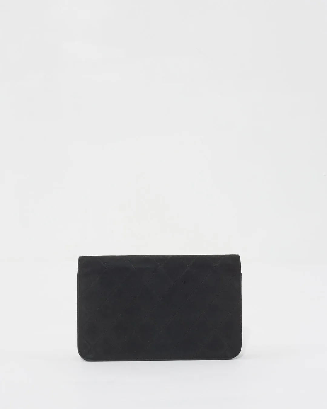 Chanel Black Suede Wallet on Chain GHW