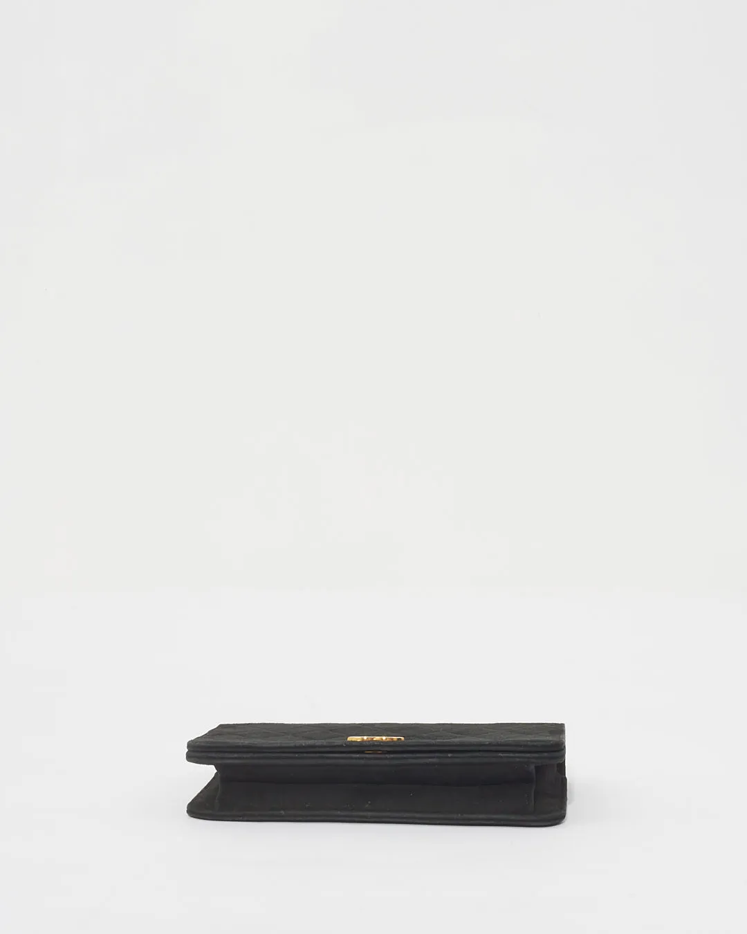 Chanel Black Suede Wallet on Chain GHW