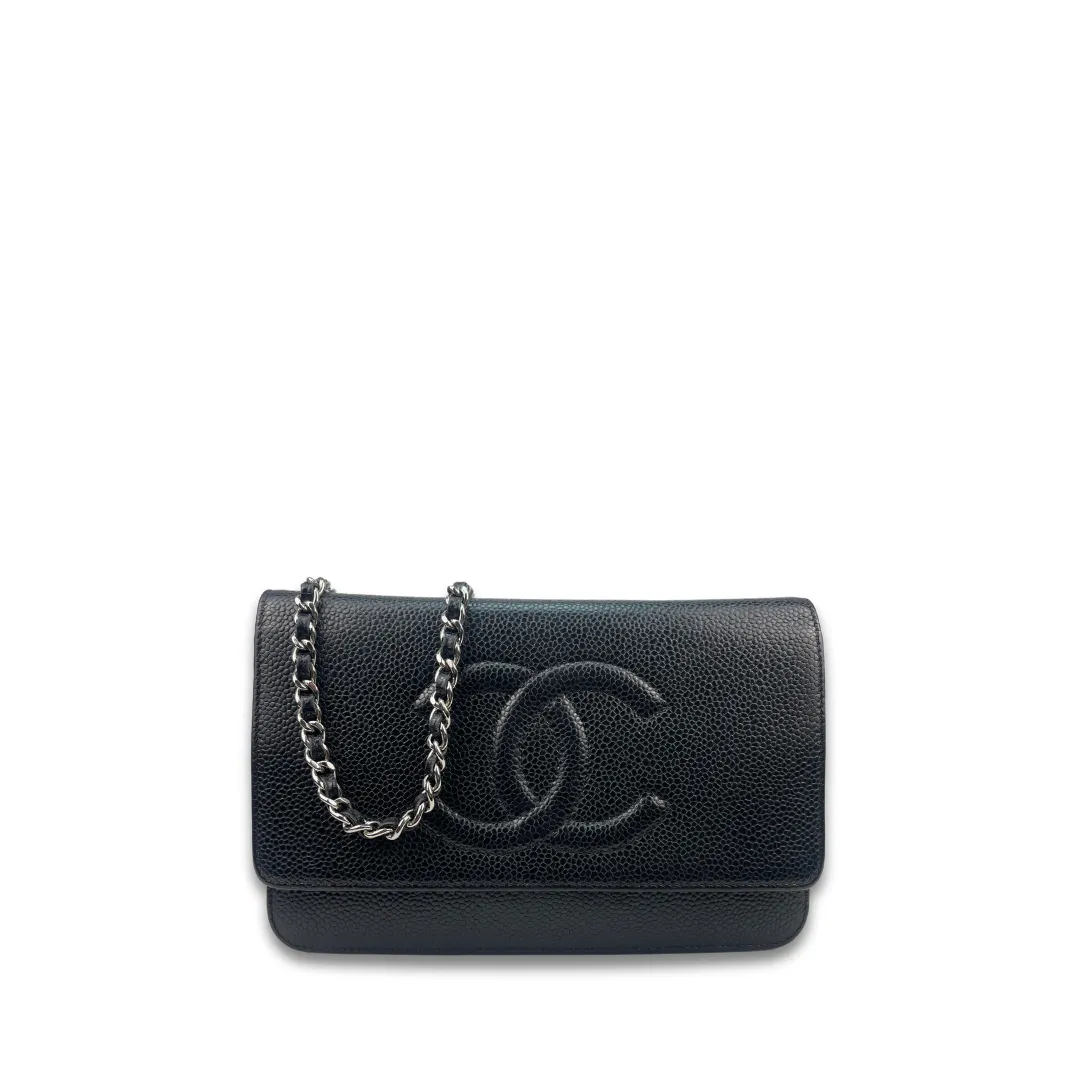 Chanel Caviar Timeless Wallet on Chain