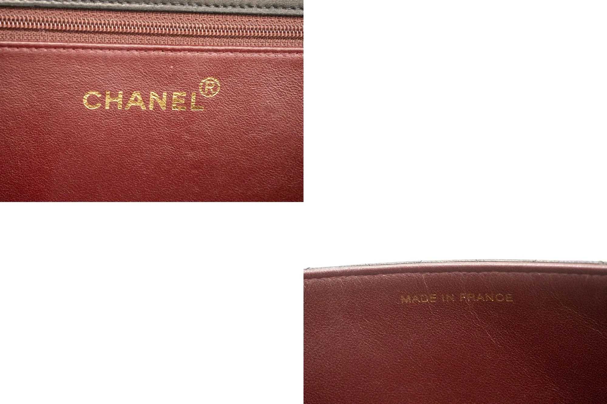 CHANEL Chain Shoulder Bag Clutch Black Quilted Flap Lambskin Purse k13