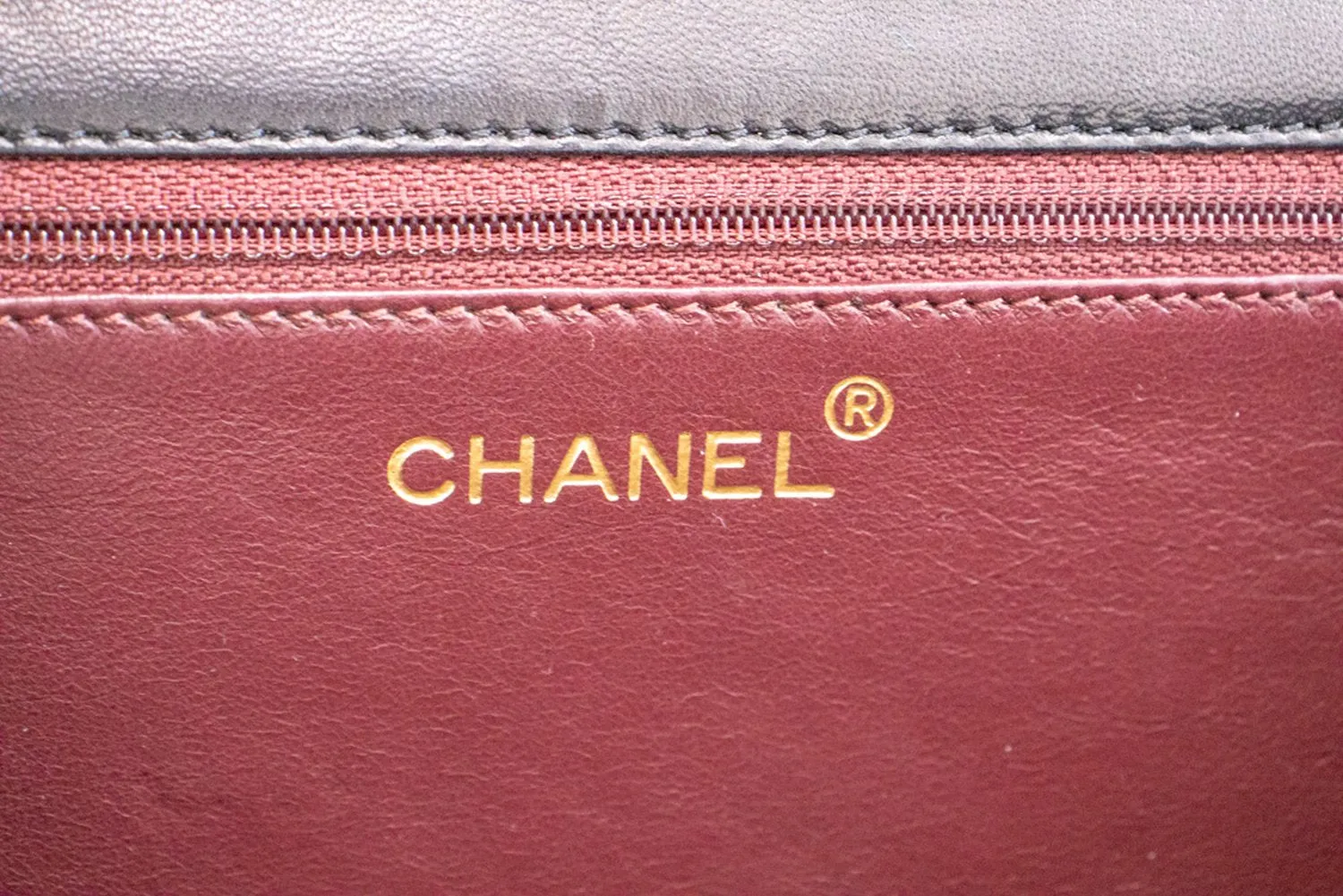 CHANEL Full Flap Chain Shoulder Bag Clutch Black Quilted Lambskin n36