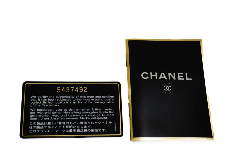 CHANEL Small Chain Shoulder Bag Clutch Black Quilted Flap Lambskin n85