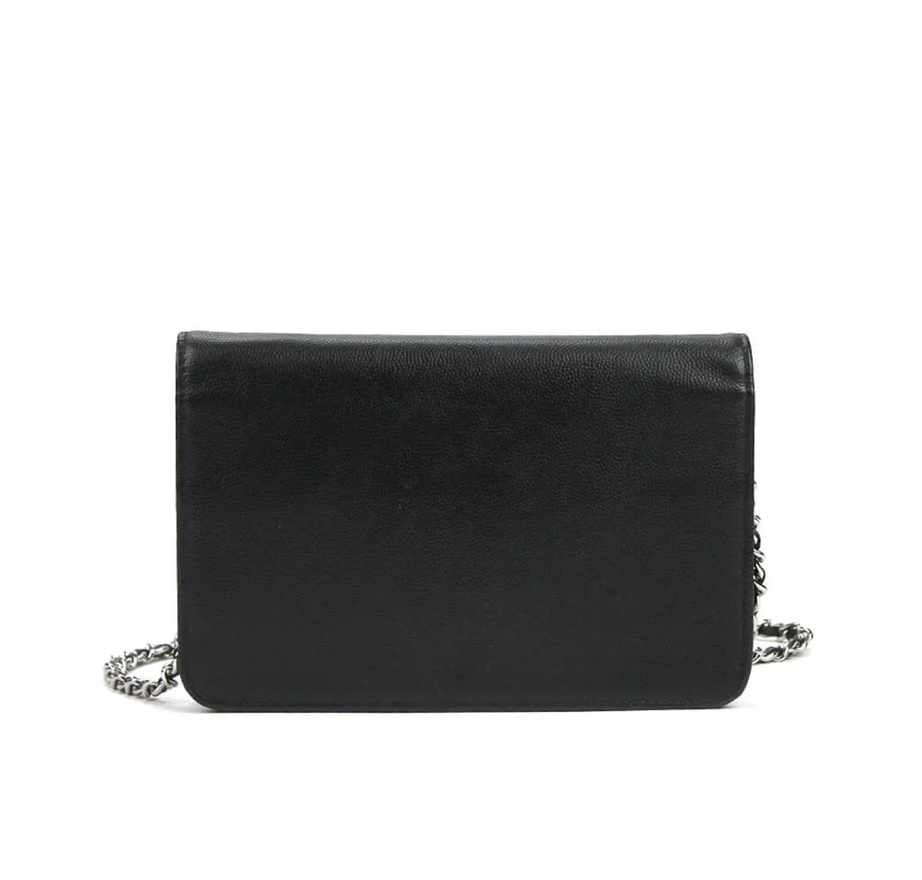 Chanel Wallet on Chain Bag Black Caviar Leather