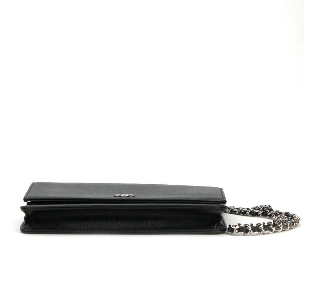 Chanel Wallet on Chain Bag Black Caviar Leather