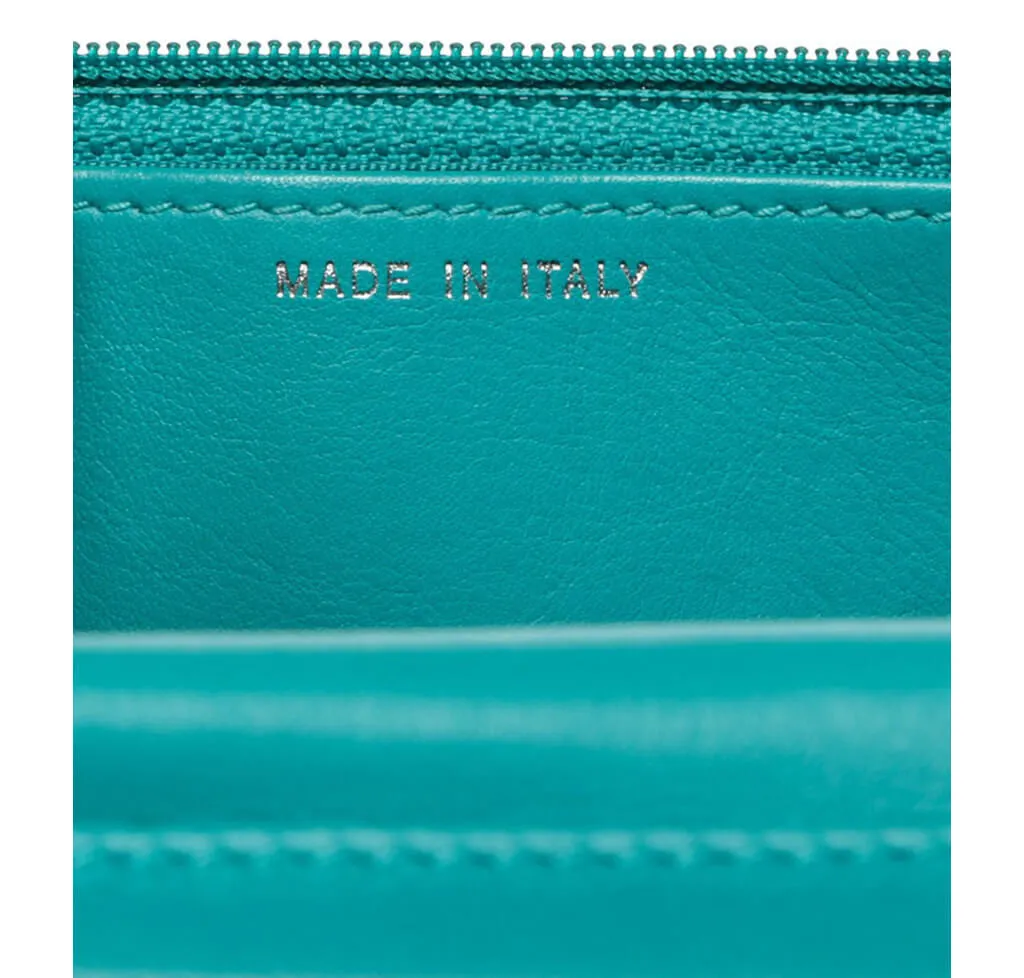 Chanel Wallet on Chain Bag Teal Lambskin