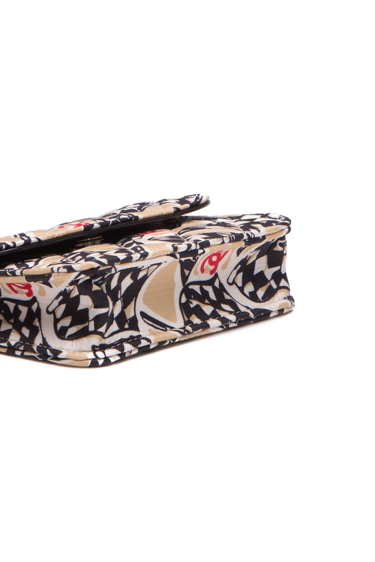 Checkered Flag CC Mini Wallet on Chain Bag