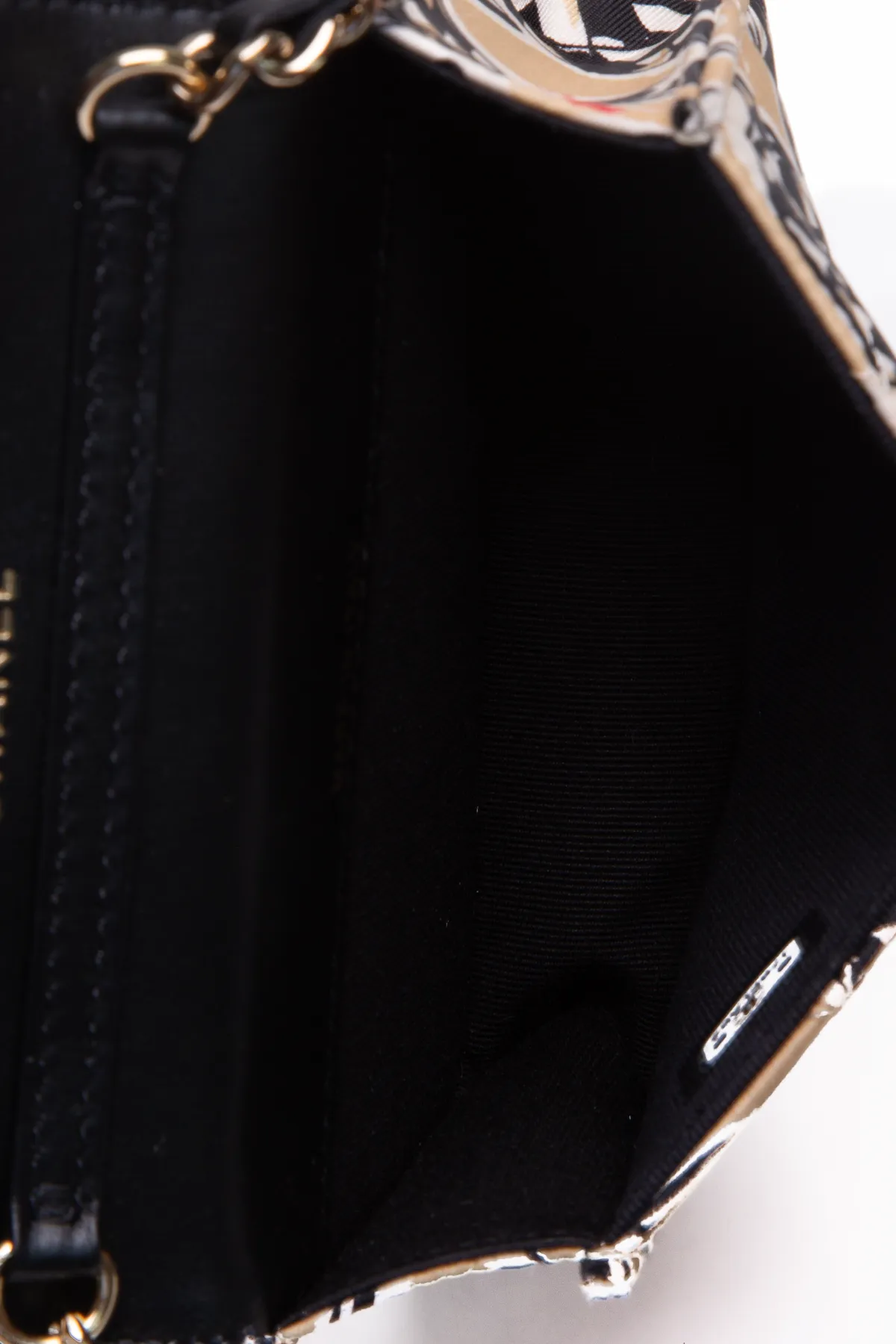 Checkered Flag CC Mini Wallet on Chain Bag